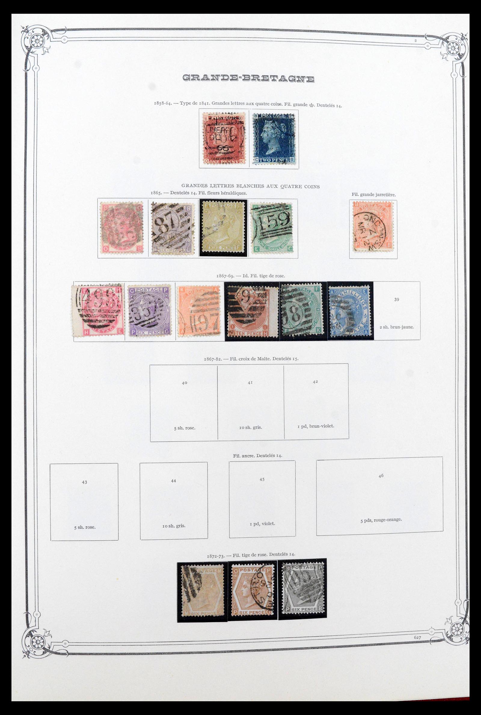 39280 0002 - Postzegelverzameling 39280 Engeland 1840-1981.