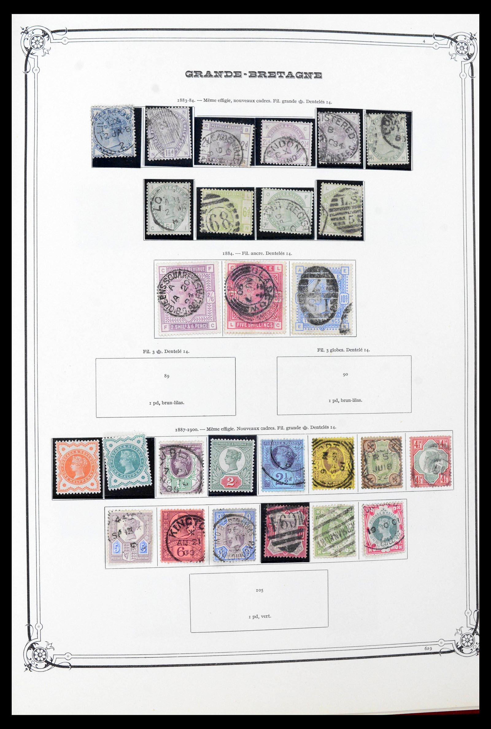 39280 0004 - Postzegelverzameling 39280 Engeland 1840-1981.