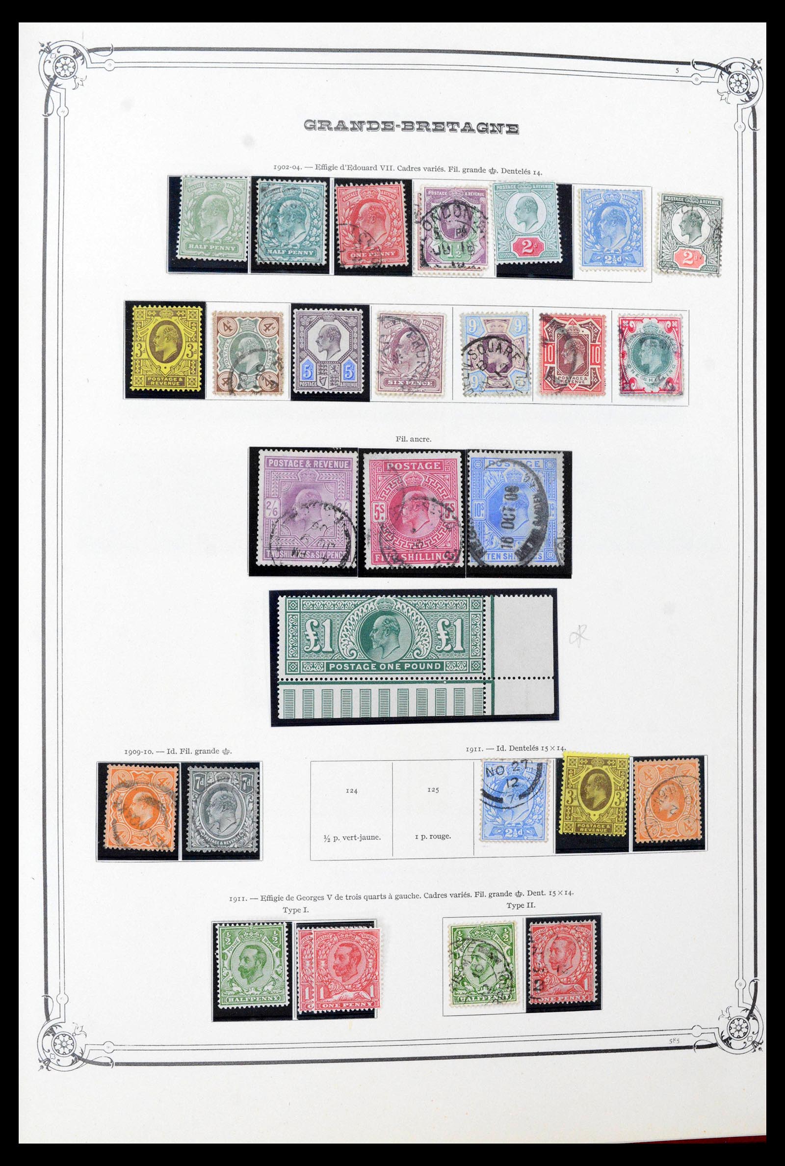 39280 0005 - Postzegelverzameling 39280 Engeland 1840-1981.