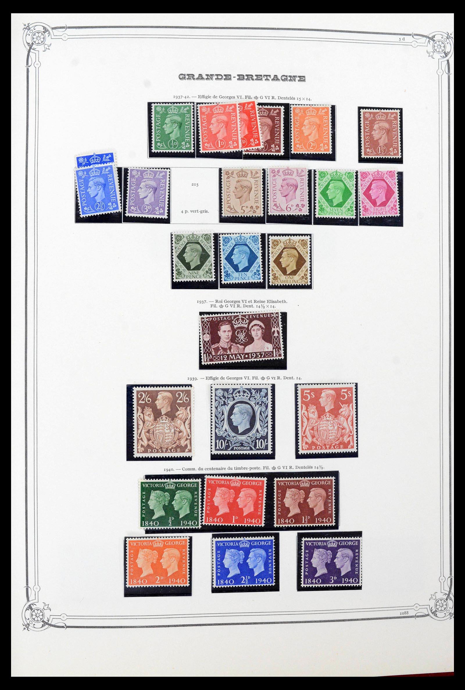 39280 0009 - Postzegelverzameling 39280 Engeland 1840-1981.