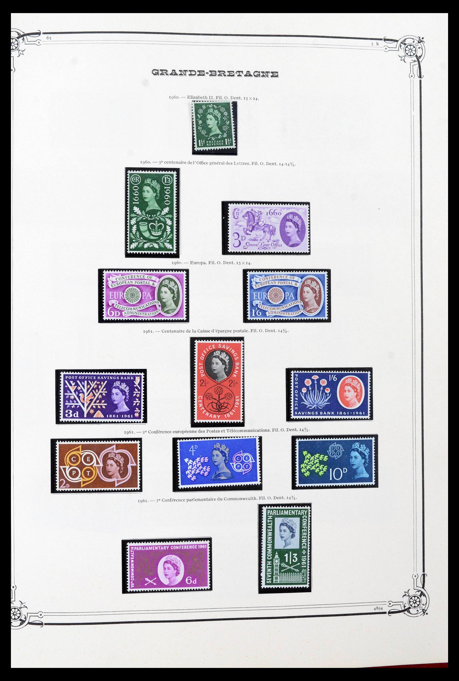 39280 0015 - Postzegelverzameling 39280 Engeland 1840-1981.