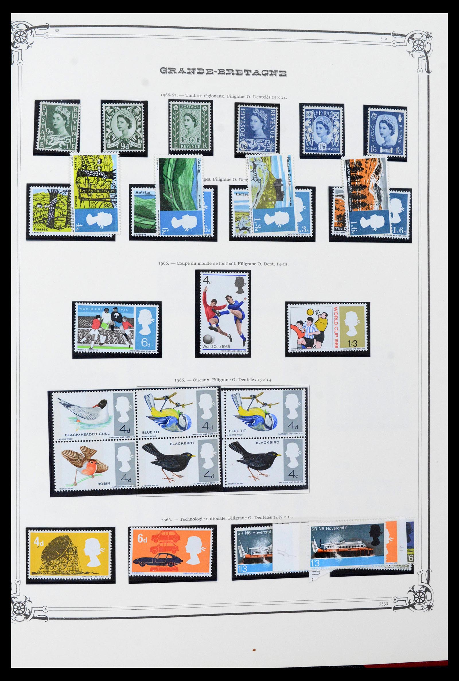 39280 0019 - Postzegelverzameling 39280 Engeland 1840-1981.