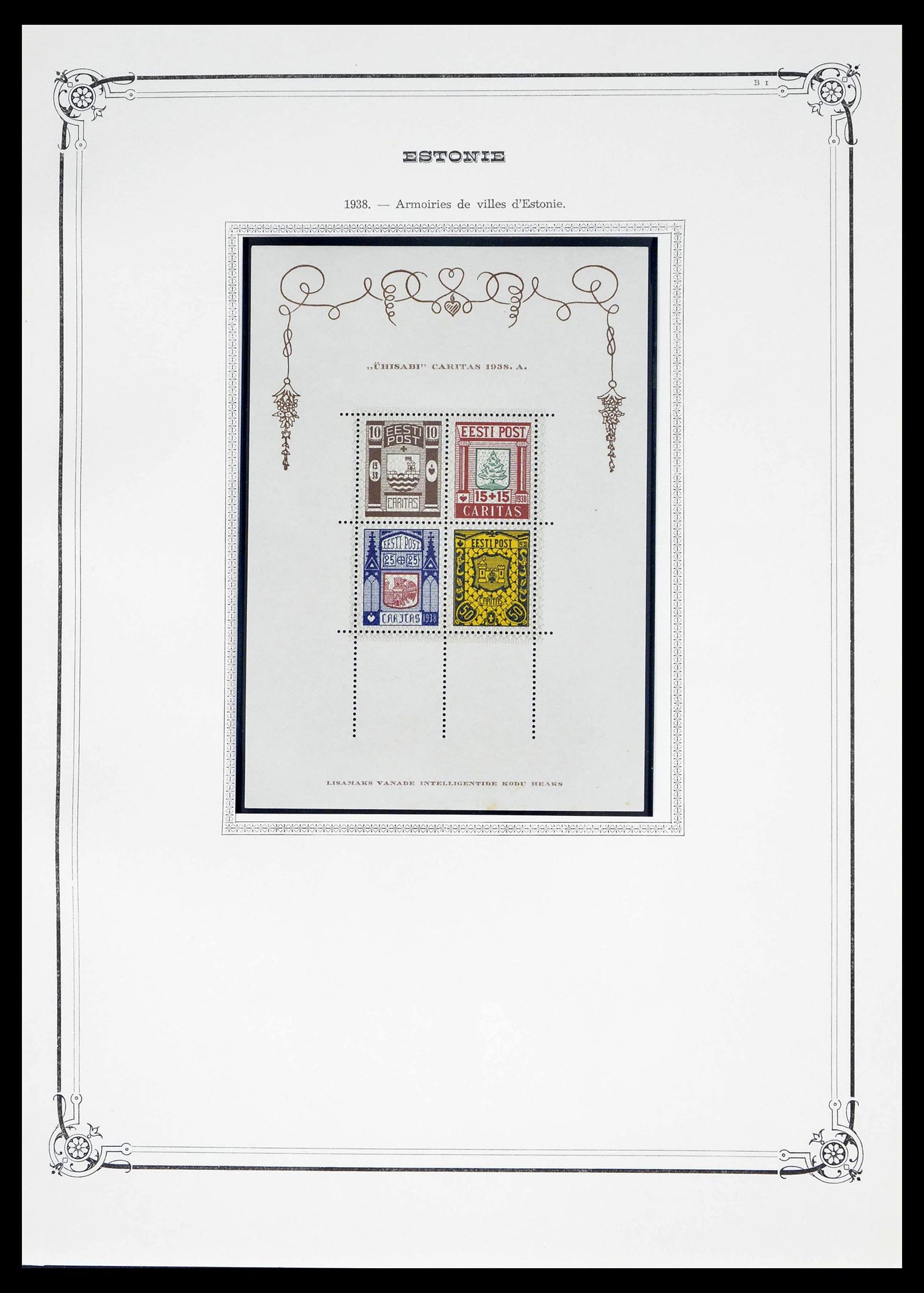 39281 0010 - Stamp collection 39281 Estonia 1919-1940.