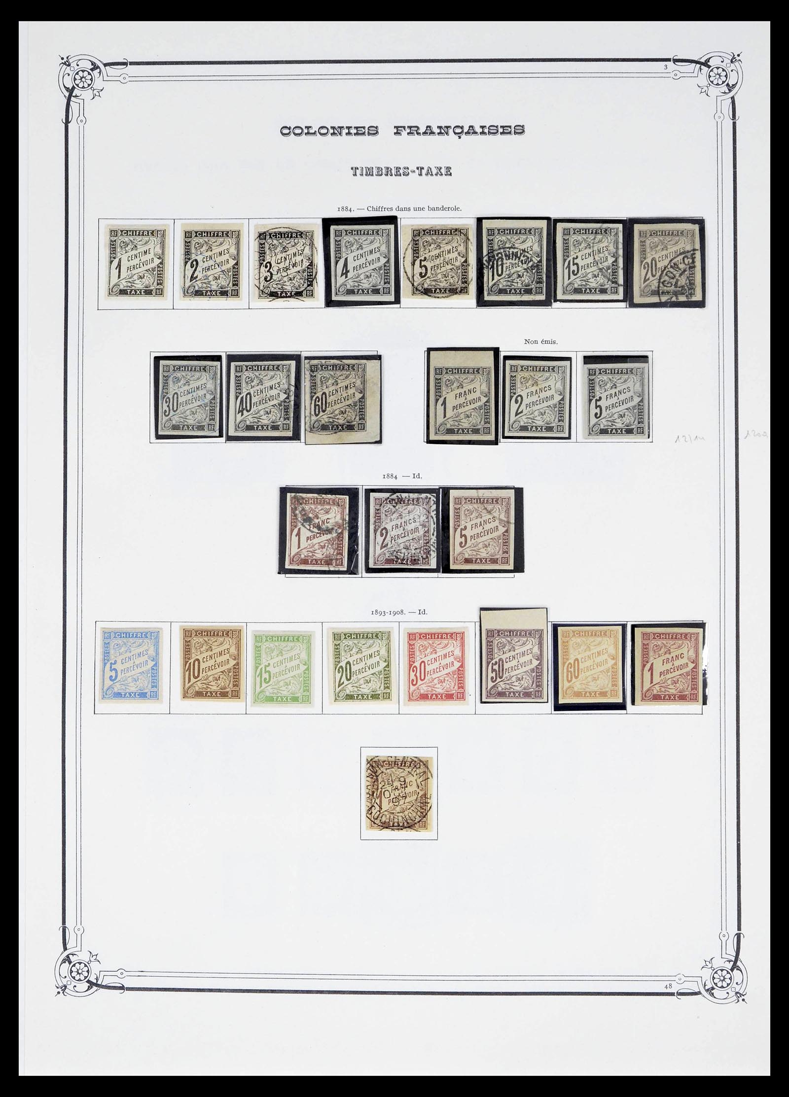 39283 0003 - Stamp collection 39283 French colonies 1859-1946.