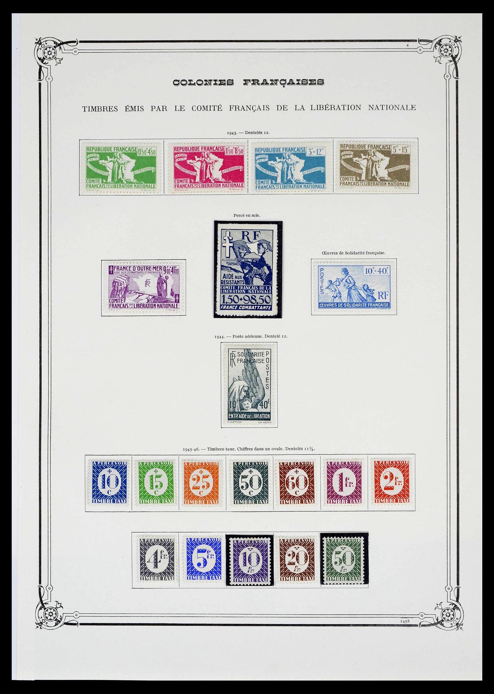 39283 0004 - Stamp collection 39283 French colonies 1859-1946.