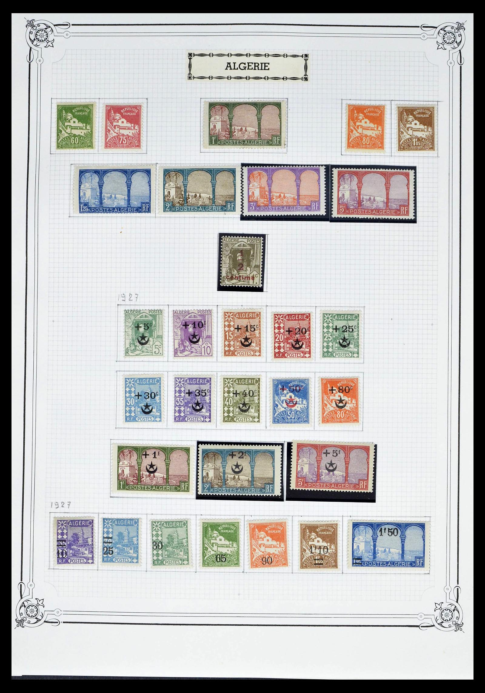 39284 0002 - Postzegelverzameling 39284 Algerije 1924-1944.