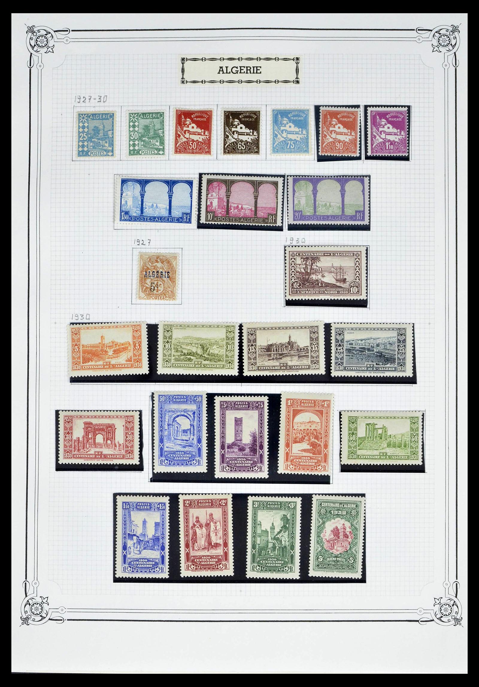 39284 0003 - Postzegelverzameling 39284 Algerije 1924-1944.