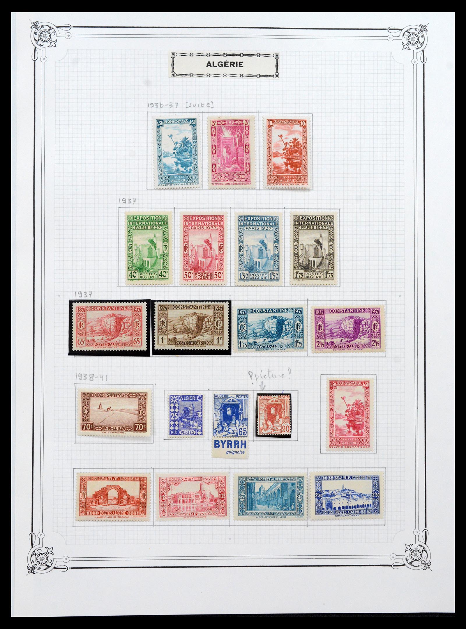 39284 0005 - Stamp collection 39284 Algeria 1924-1944.