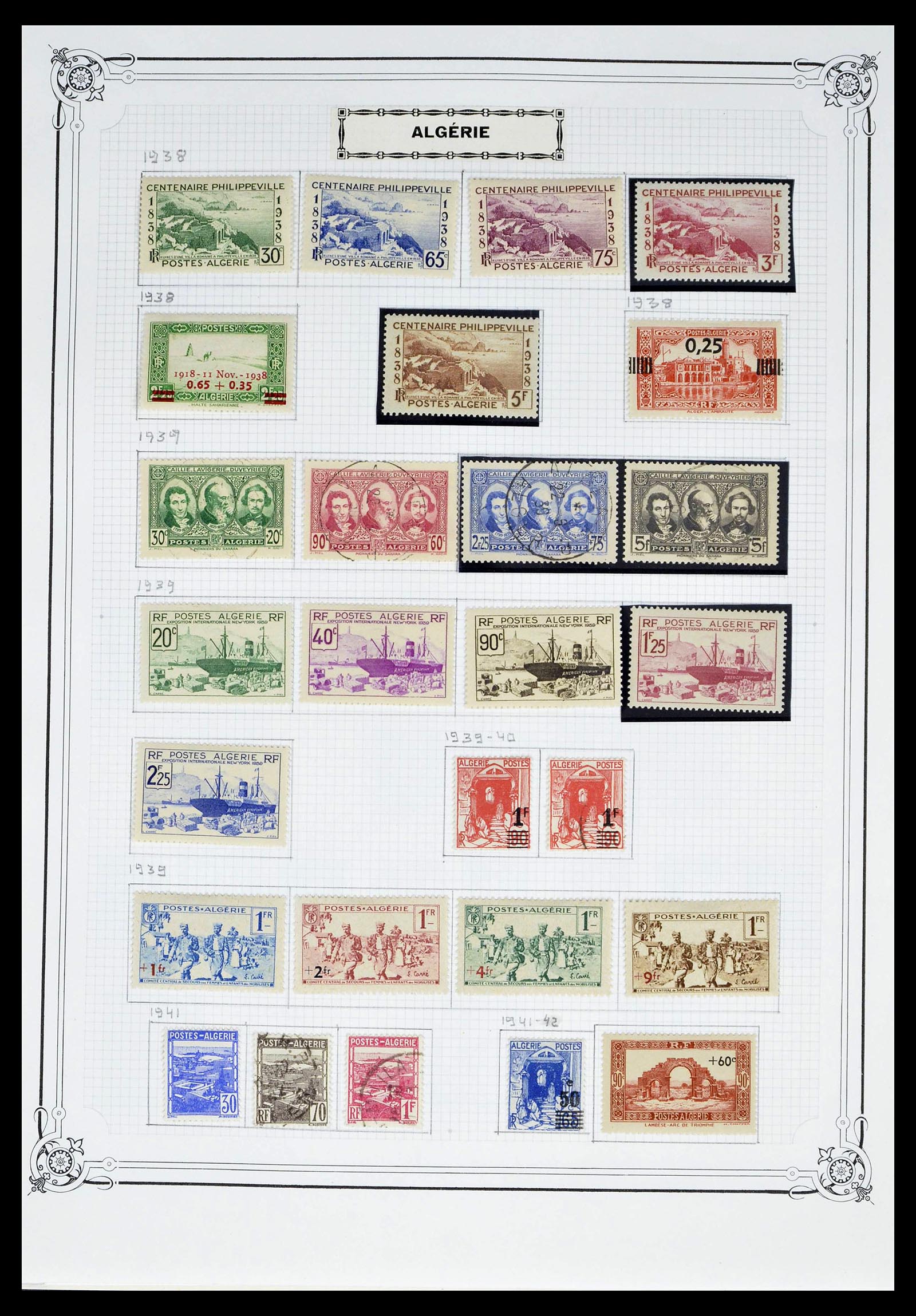 39284 0006 - Stamp collection 39284 Algeria 1924-1944.