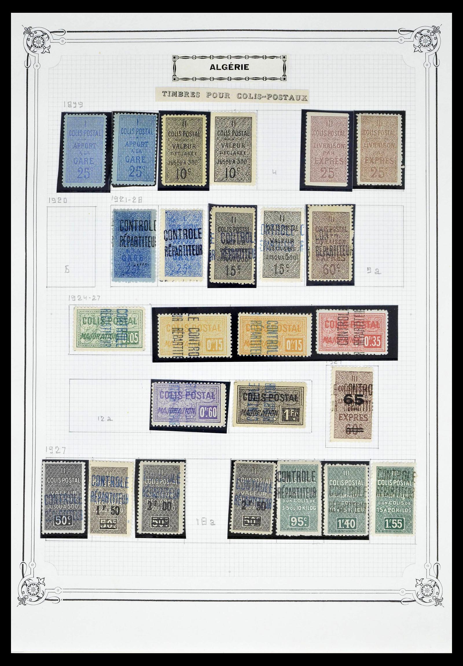 39284 0010 - Stamp collection 39284 Algeria 1924-1944.