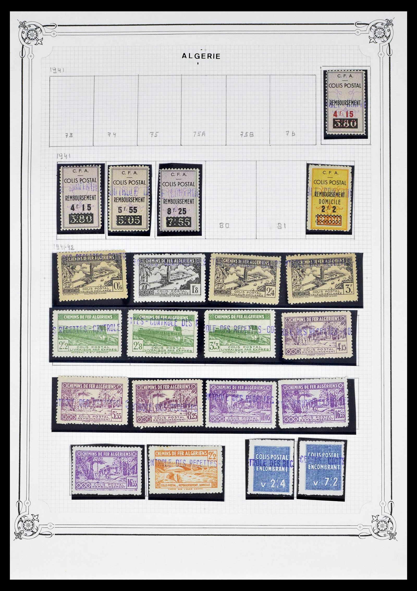 39284 0013 - Stamp collection 39284 Algeria 1924-1944.