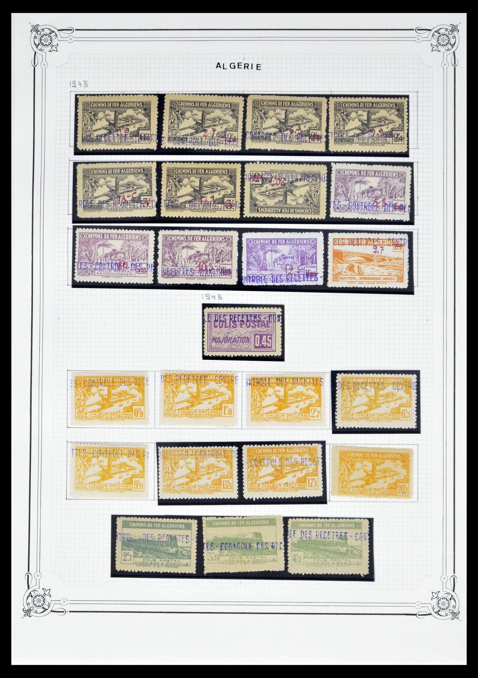 39284 0014 - Stamp collection 39284 Algeria 1924-1944.