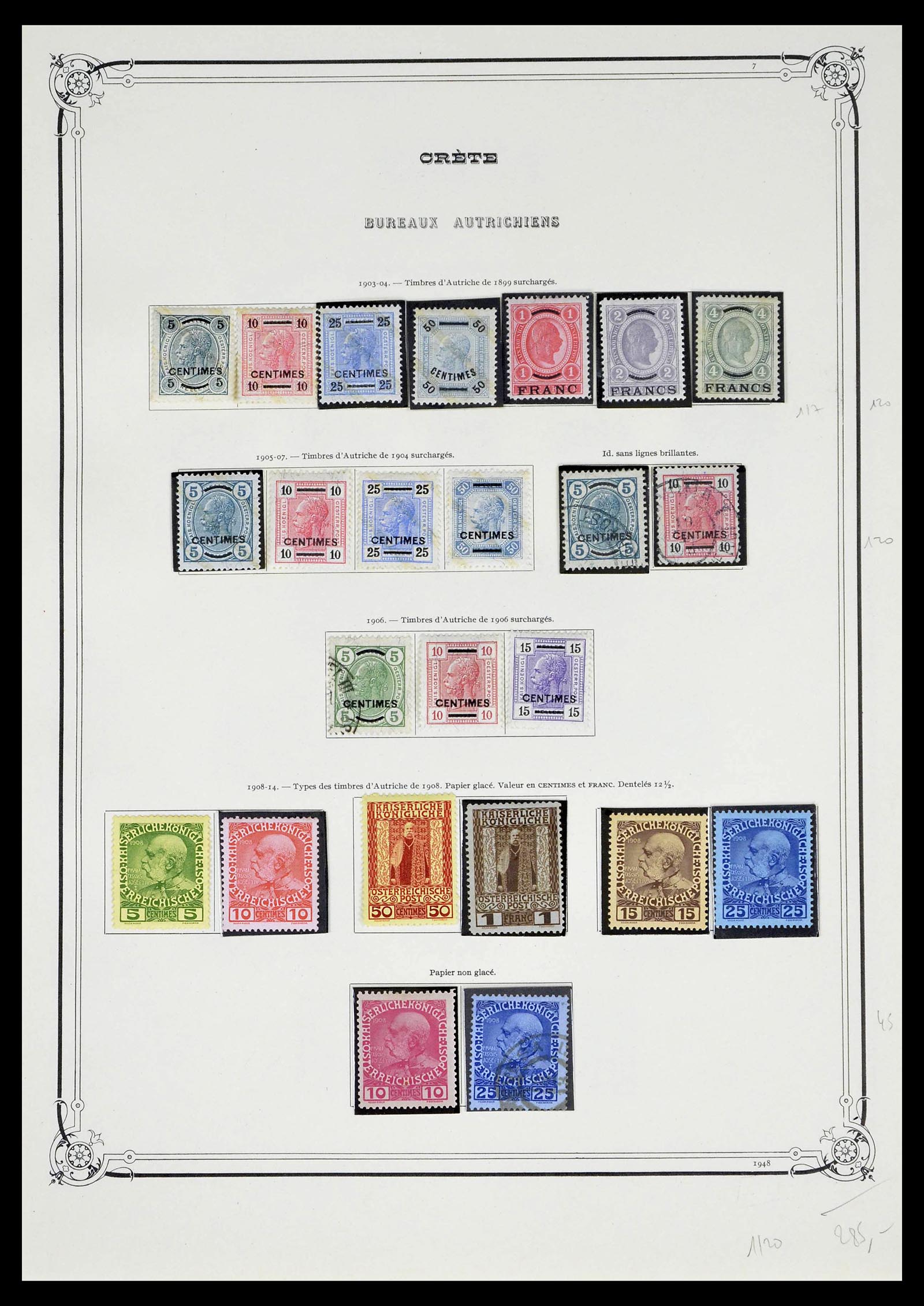 39285 0009 - Stamp collection 39285 Crete 1898-1914.