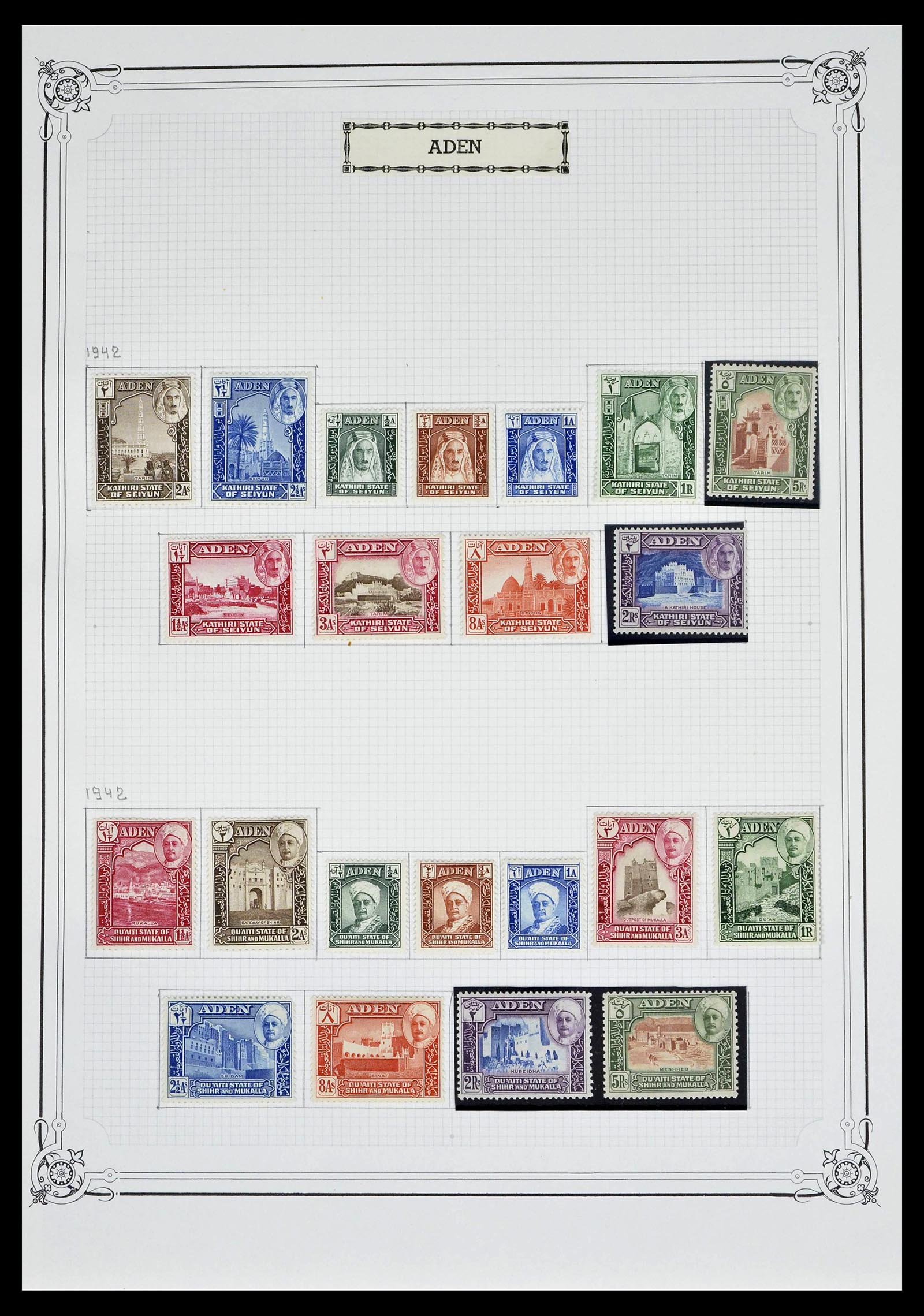 39288 0002 - Stamp collection 39288 Aden 1937-1942.