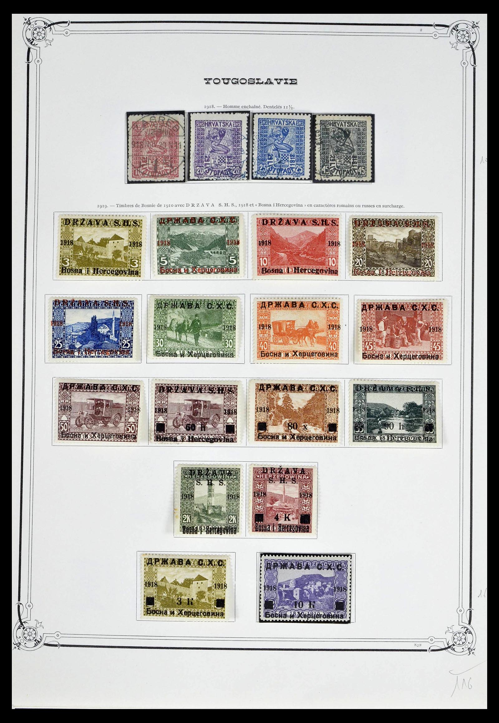 39294 0002 - Postzegelverzameling 39294 Joegoslavië 1918-1941.