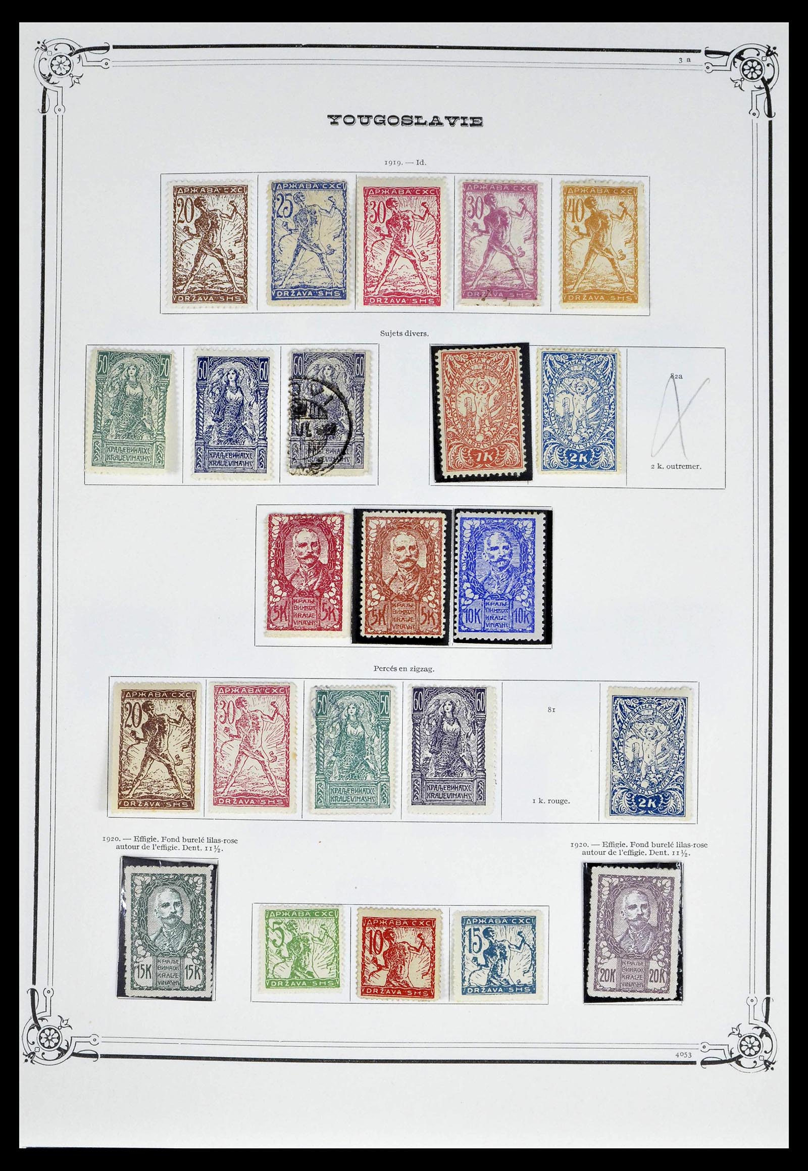 39294 0004 - Postzegelverzameling 39294 Joegoslavië 1918-1941.