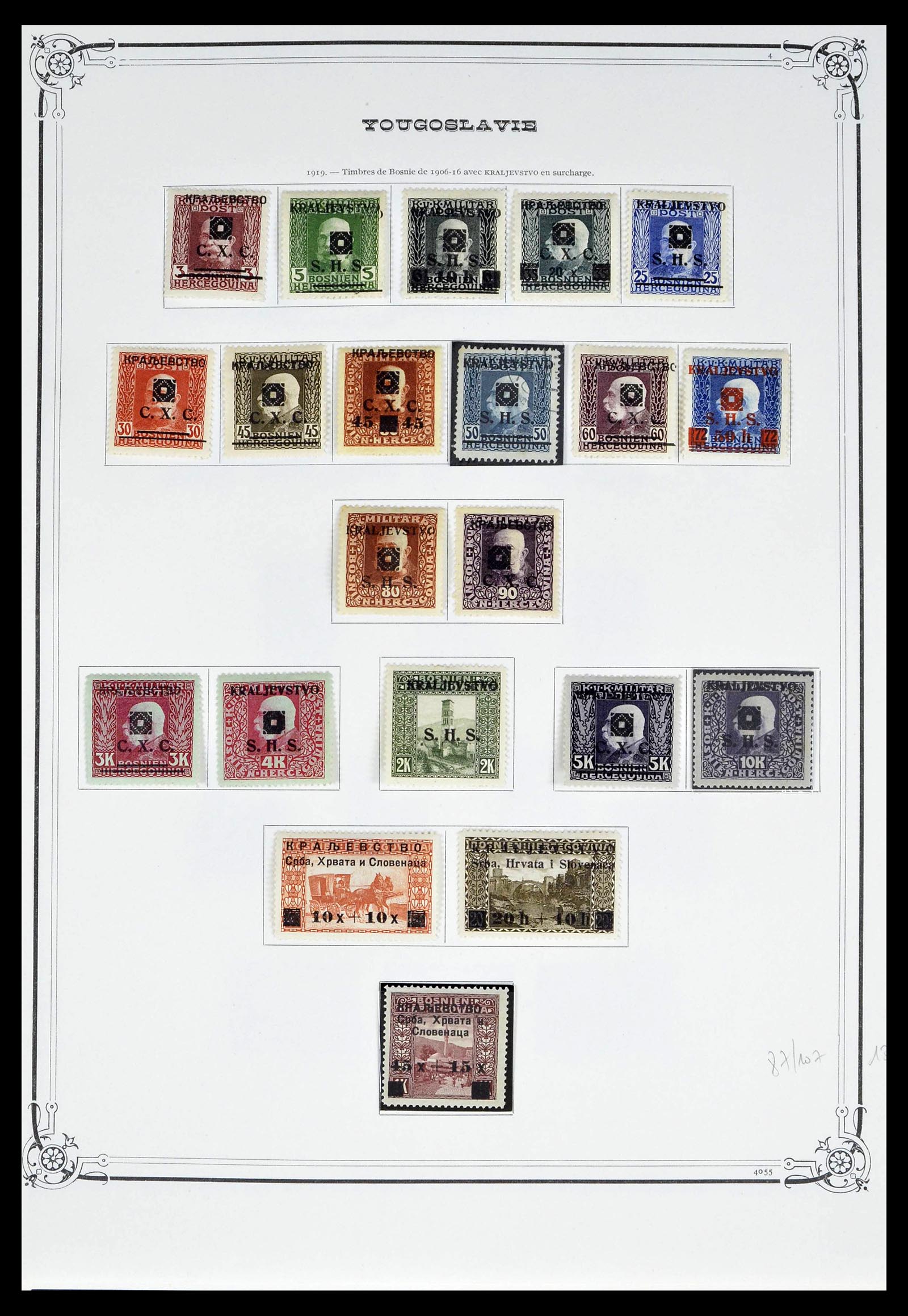 39294 0005 - Postzegelverzameling 39294 Joegoslavië 1918-1941.