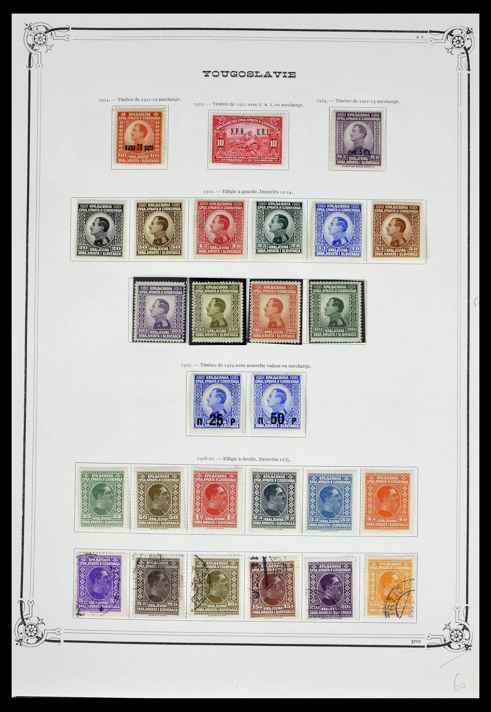 39294 0008 - Postzegelverzameling 39294 Joegoslavië 1918-1941.