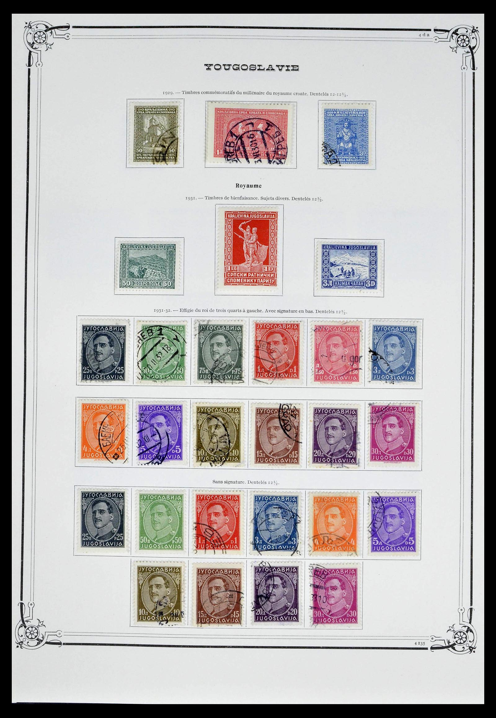 39294 0010 - Postzegelverzameling 39294 Joegoslavië 1918-1941.