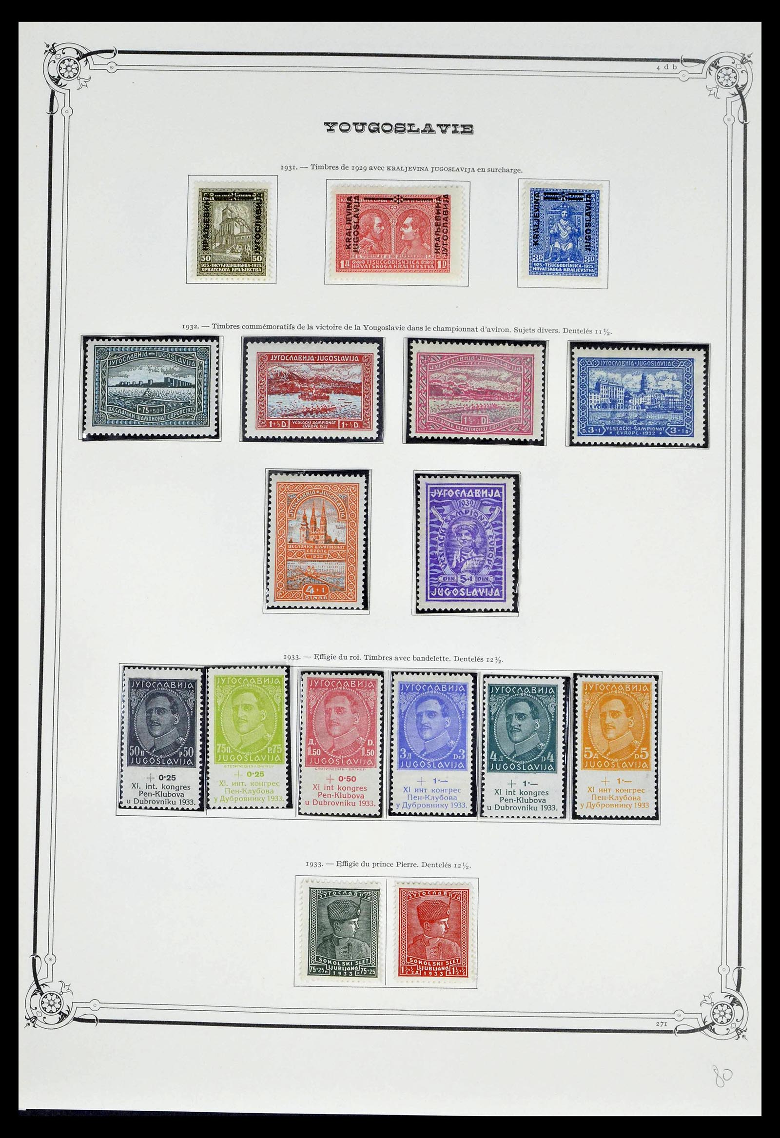 39294 0011 - Postzegelverzameling 39294 Joegoslavië 1918-1941.