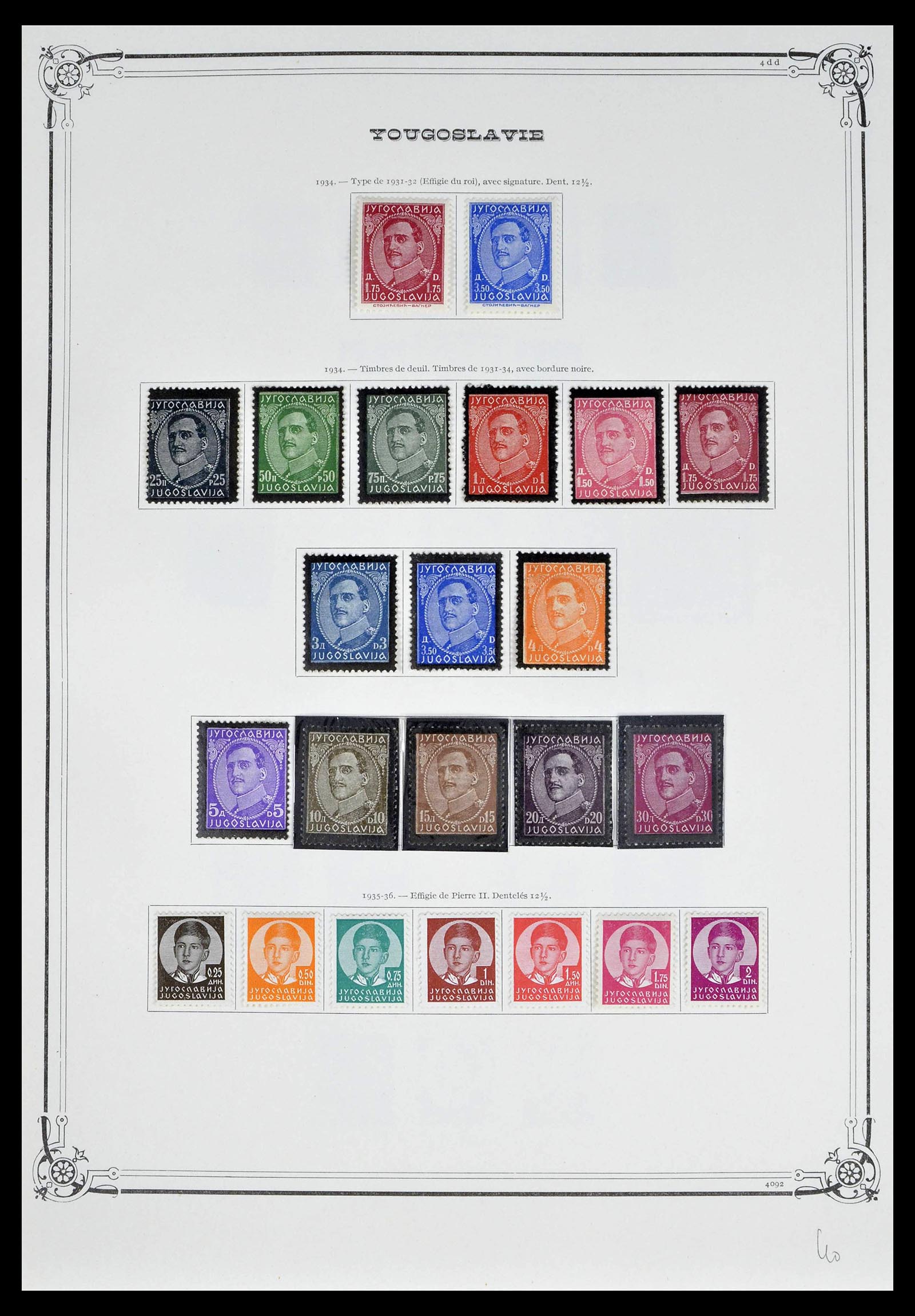 39294 0013 - Postzegelverzameling 39294 Joegoslavië 1918-1941.