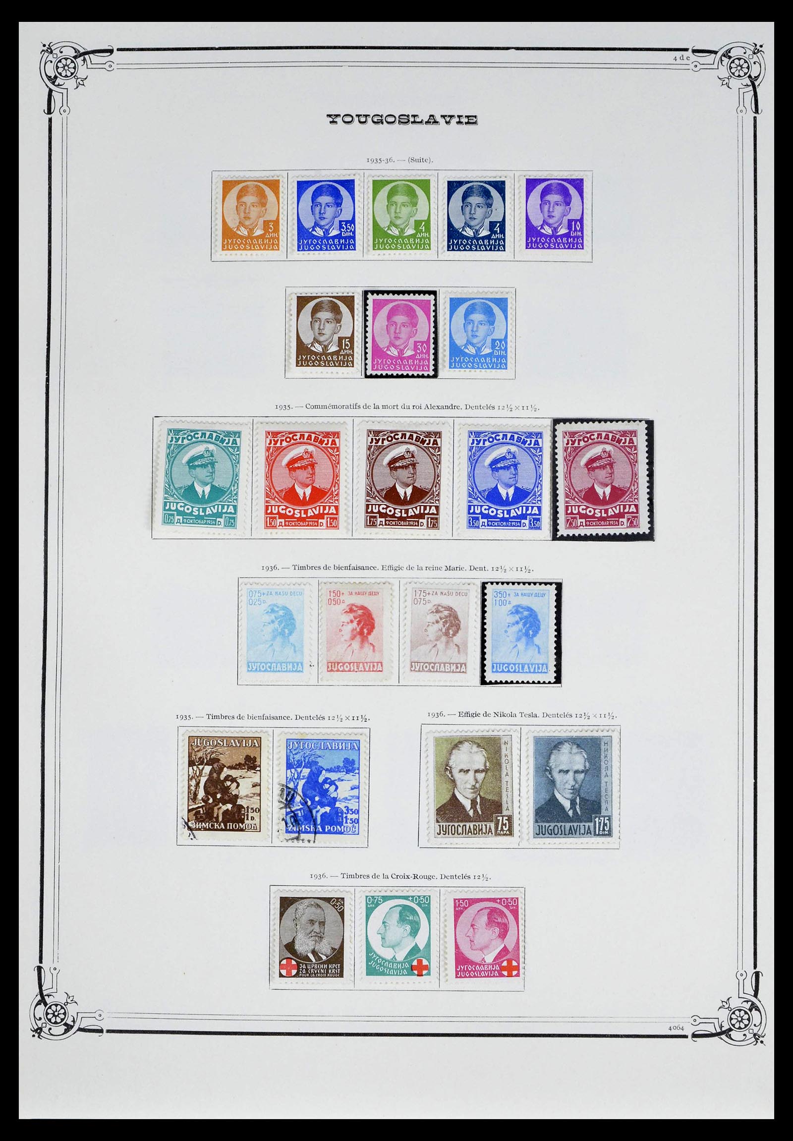 39294 0014 - Postzegelverzameling 39294 Joegoslavië 1918-1941.