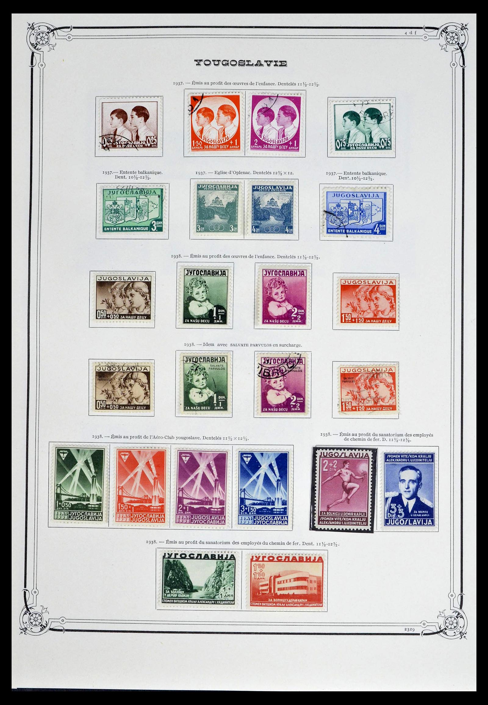 39294 0015 - Postzegelverzameling 39294 Joegoslavië 1918-1941.