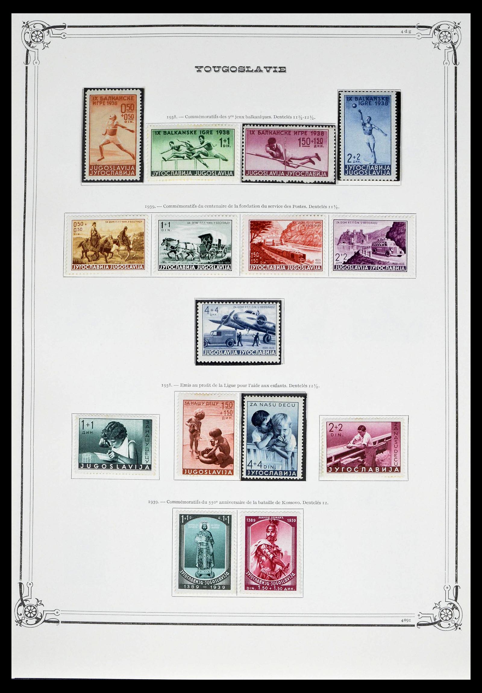 39294 0016 - Postzegelverzameling 39294 Joegoslavië 1918-1941.