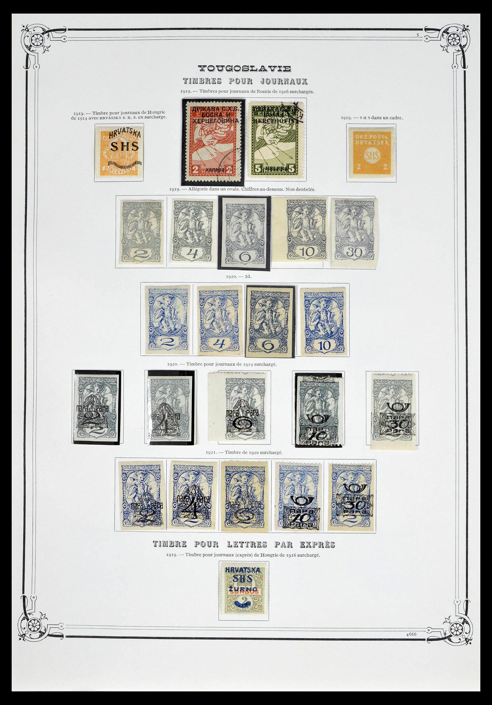 39294 0020 - Postzegelverzameling 39294 Joegoslavië 1918-1941.