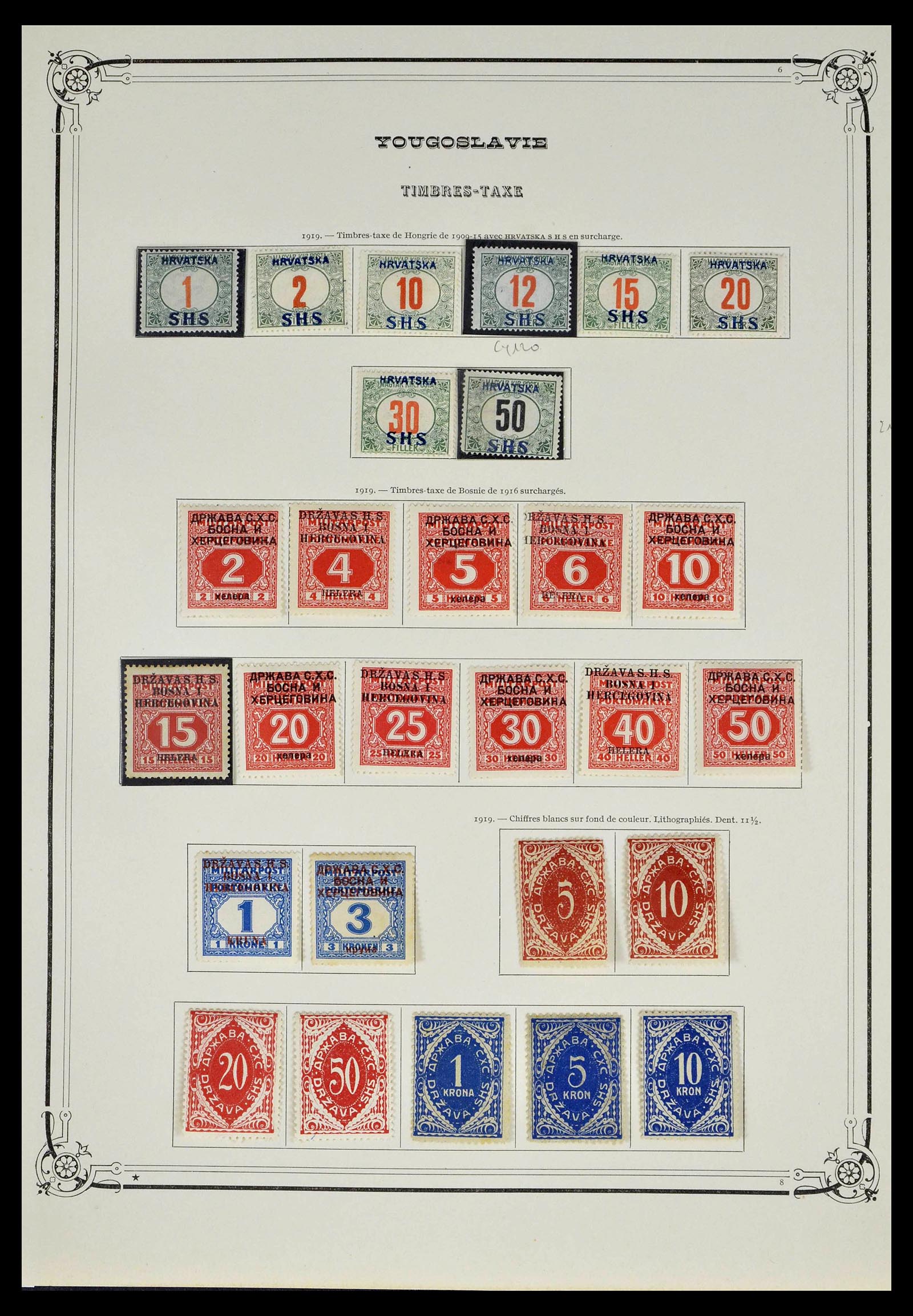 39294 0023 - Postzegelverzameling 39294 Joegoslavië 1918-1941.