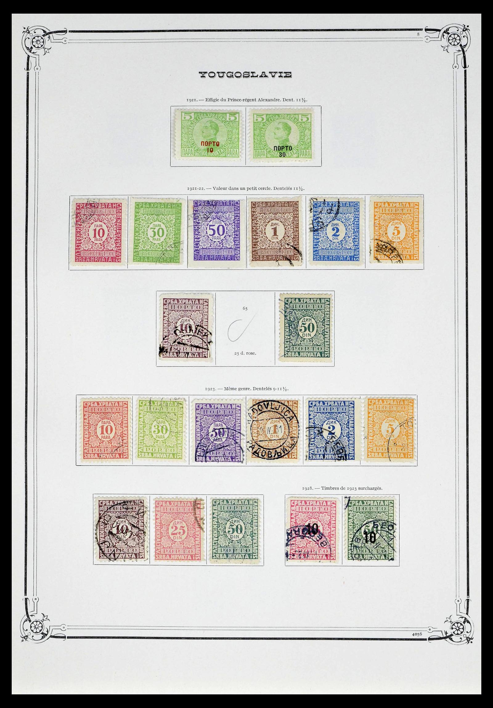 39294 0025 - Postzegelverzameling 39294 Joegoslavië 1918-1941.
