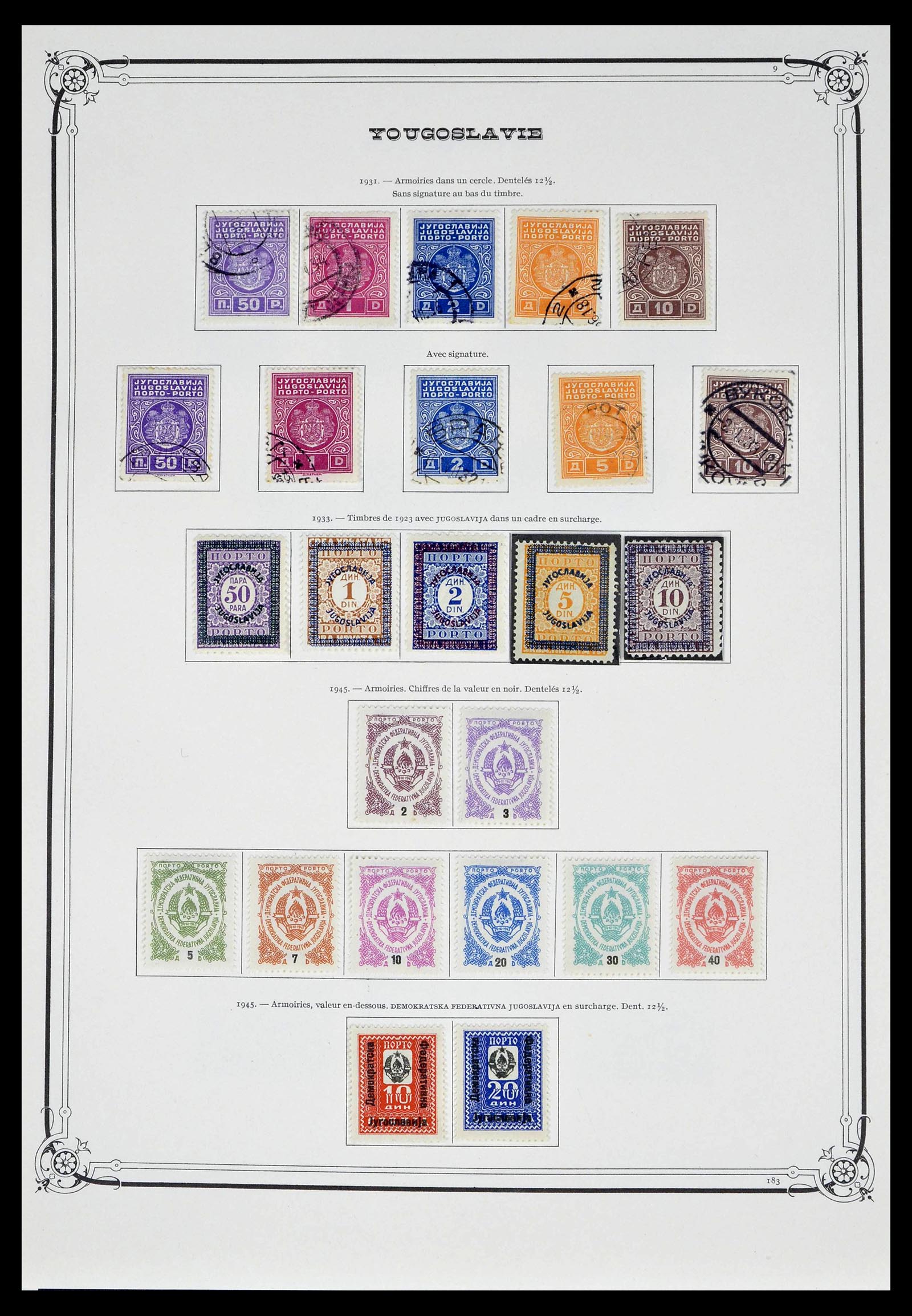 39294 0026 - Postzegelverzameling 39294 Joegoslavië 1918-1941.