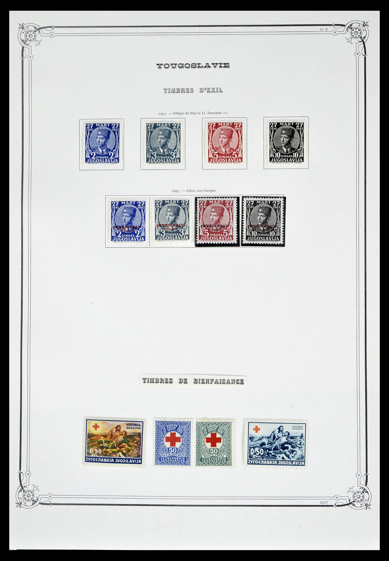 39294 0027 - Postzegelverzameling 39294 Joegoslavië 1918-1941.
