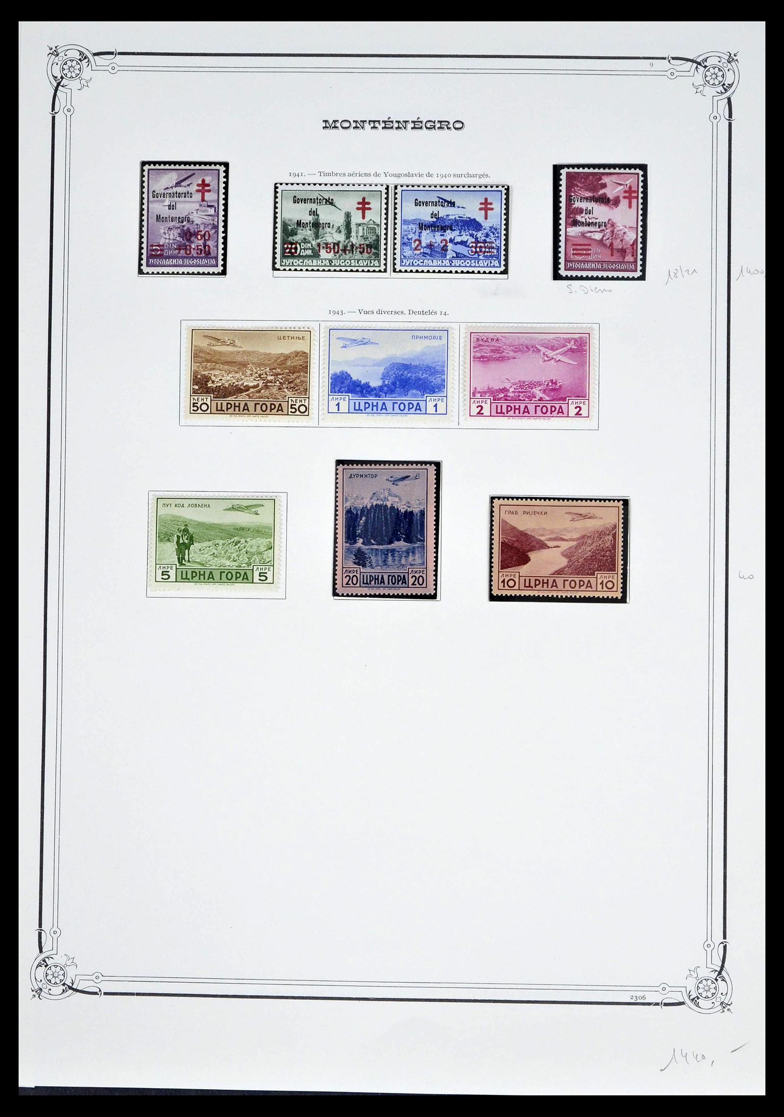 39295 0010 - Stamp collection 39295 Montenegro 1874-1943.