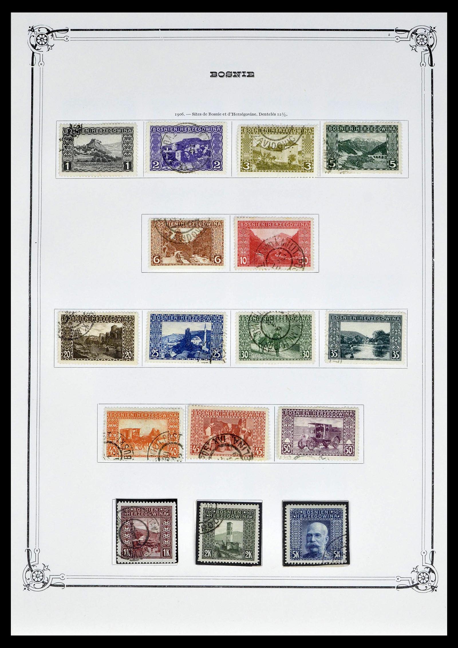 39296 0002 - Stamp collection 39296 Bosnia Herzegovina 1879-1918.