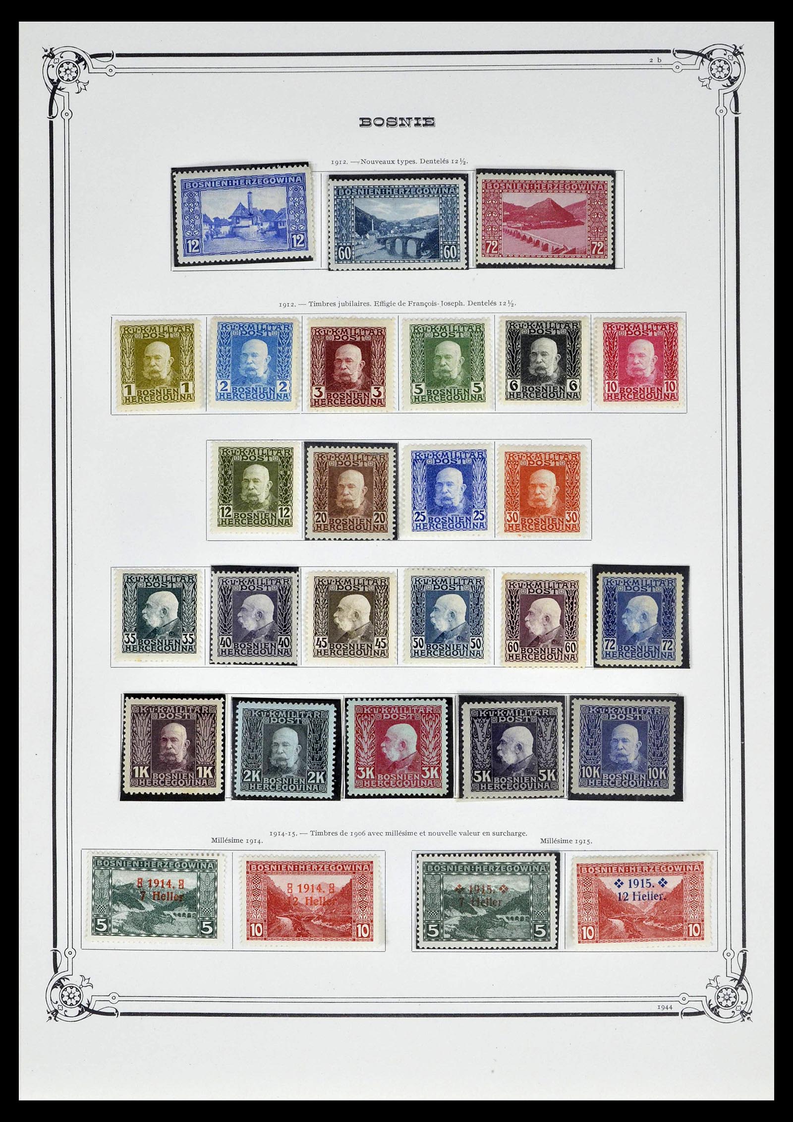 39296 0004 - Stamp collection 39296 Bosnia Herzegovina 1879-1918.