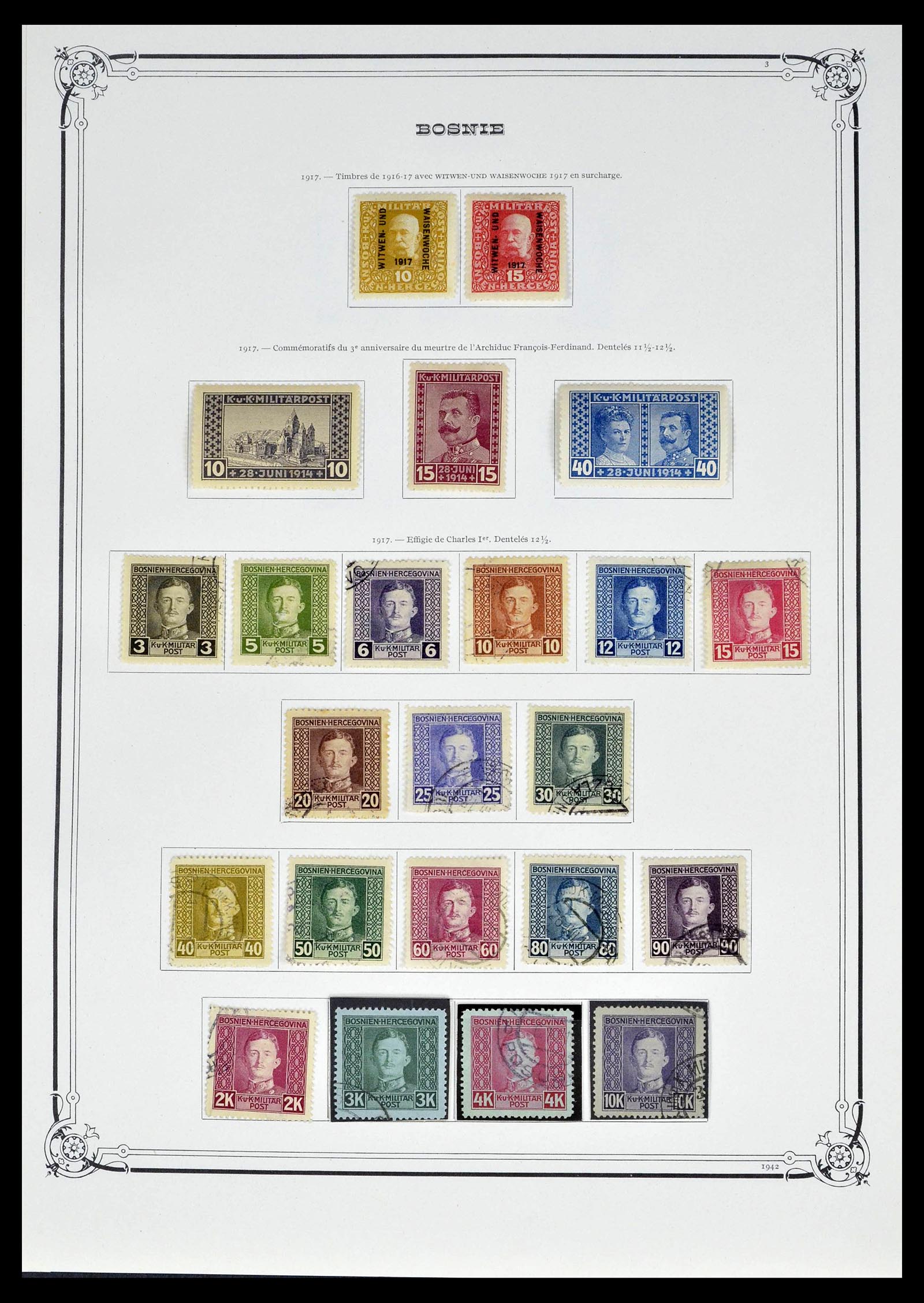 39296 0006 - Stamp collection 39296 Bosnia Herzegovina 1879-1918.