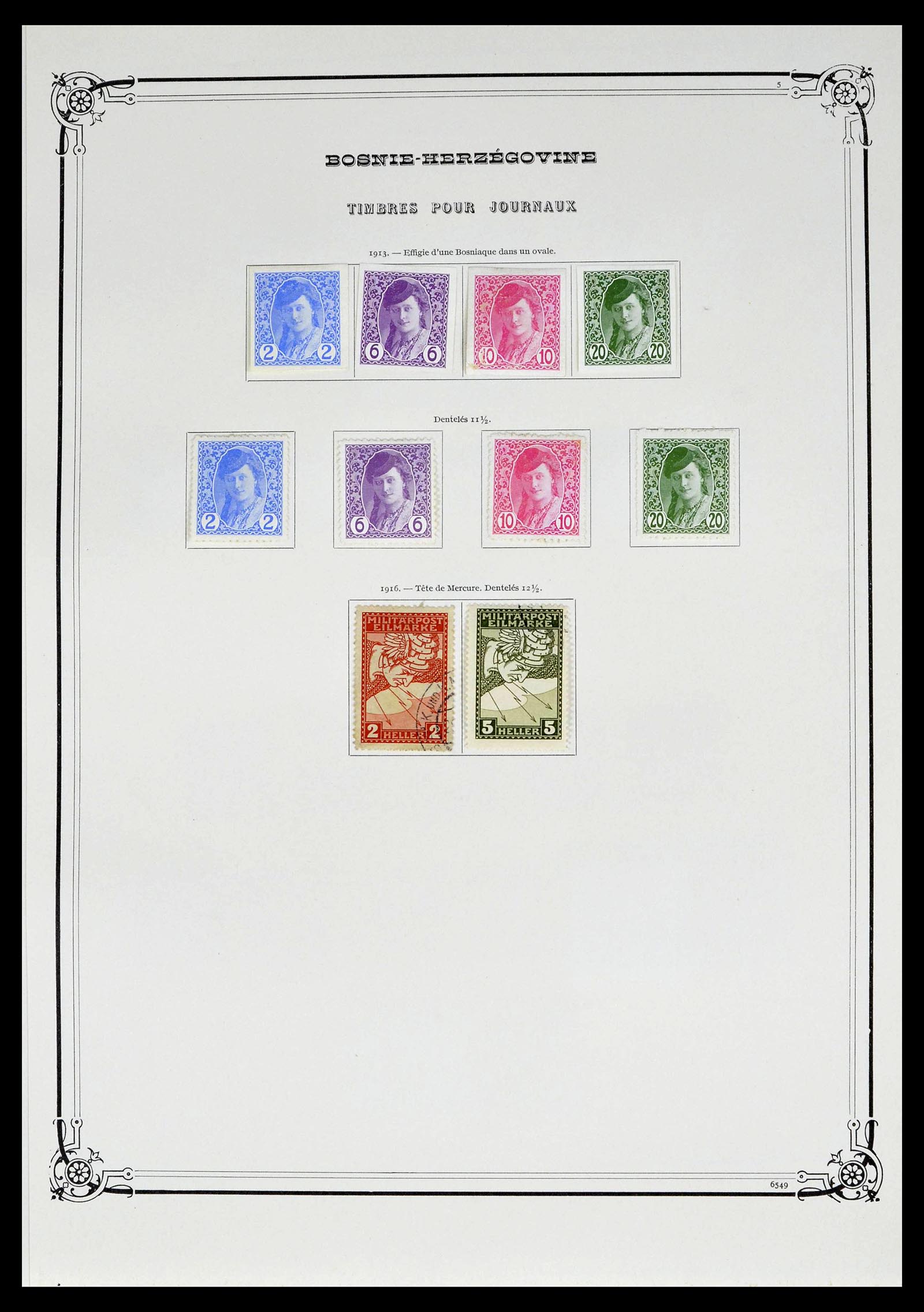 39296 0008 - Stamp collection 39296 Bosnia Herzegovina 1879-1918.