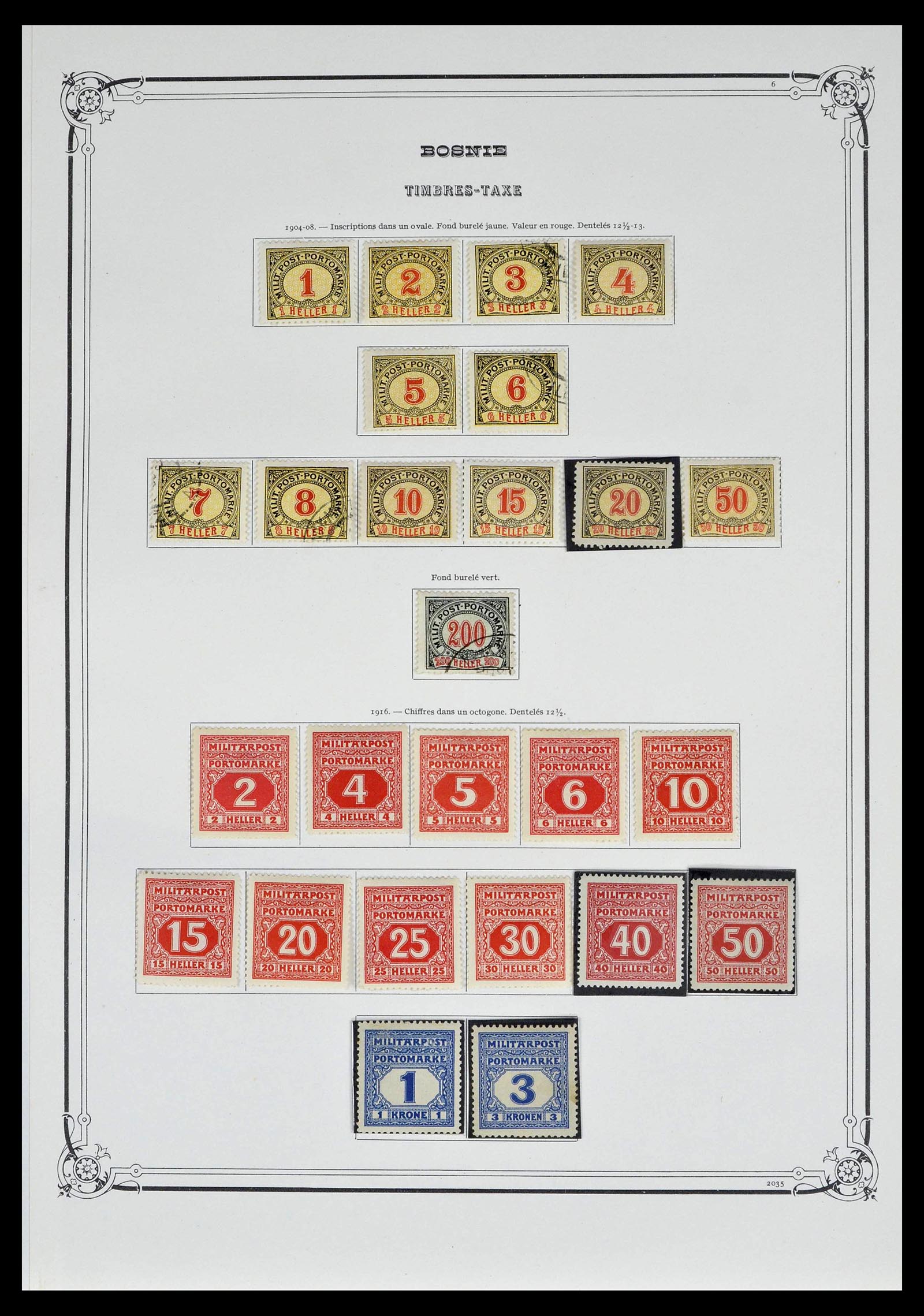 39296 0009 - Stamp collection 39296 Bosnia Herzegovina 1879-1918.