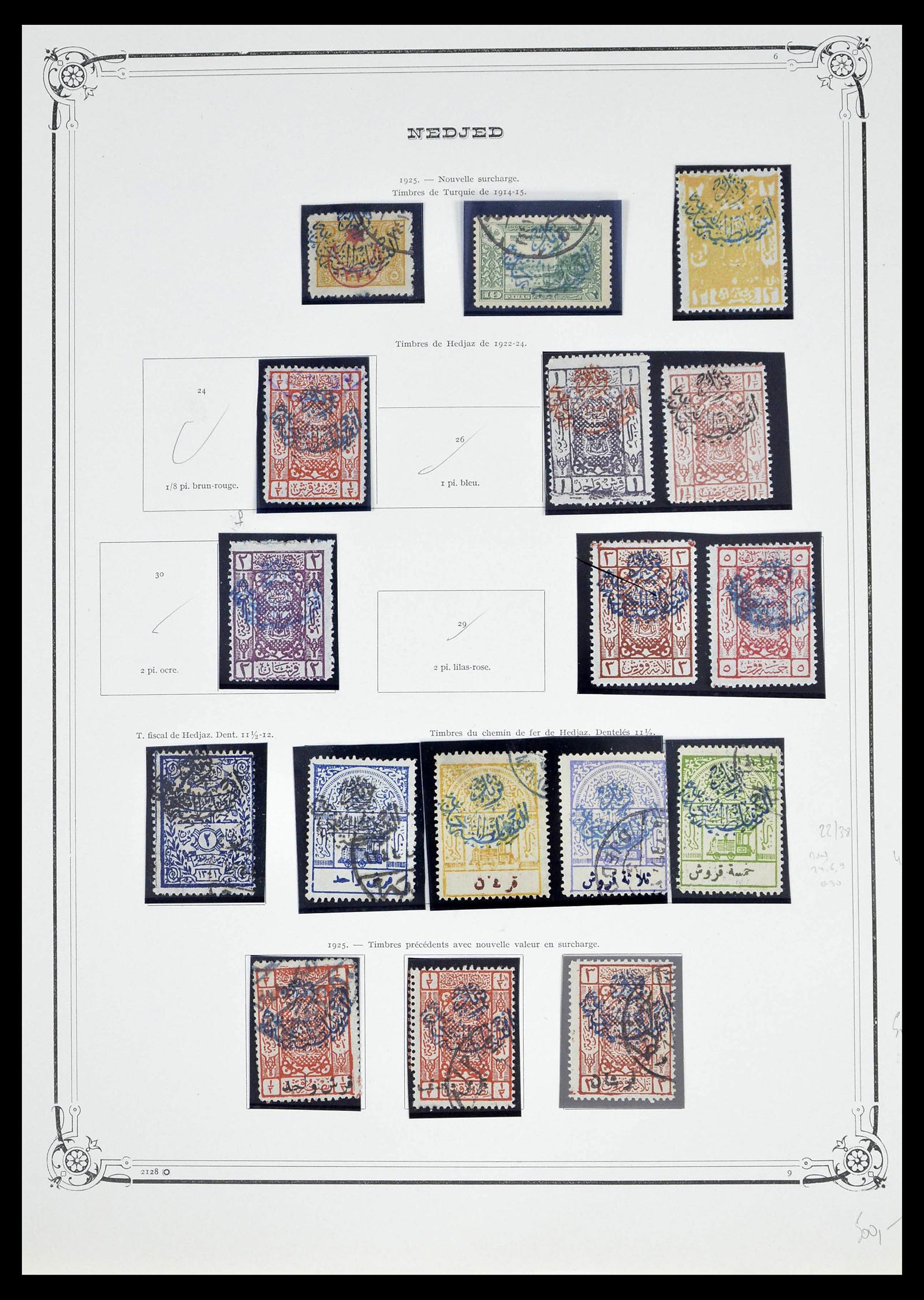 39300 0009 - Stamp collection 39300 Saudi Arabia 1916-1934.
