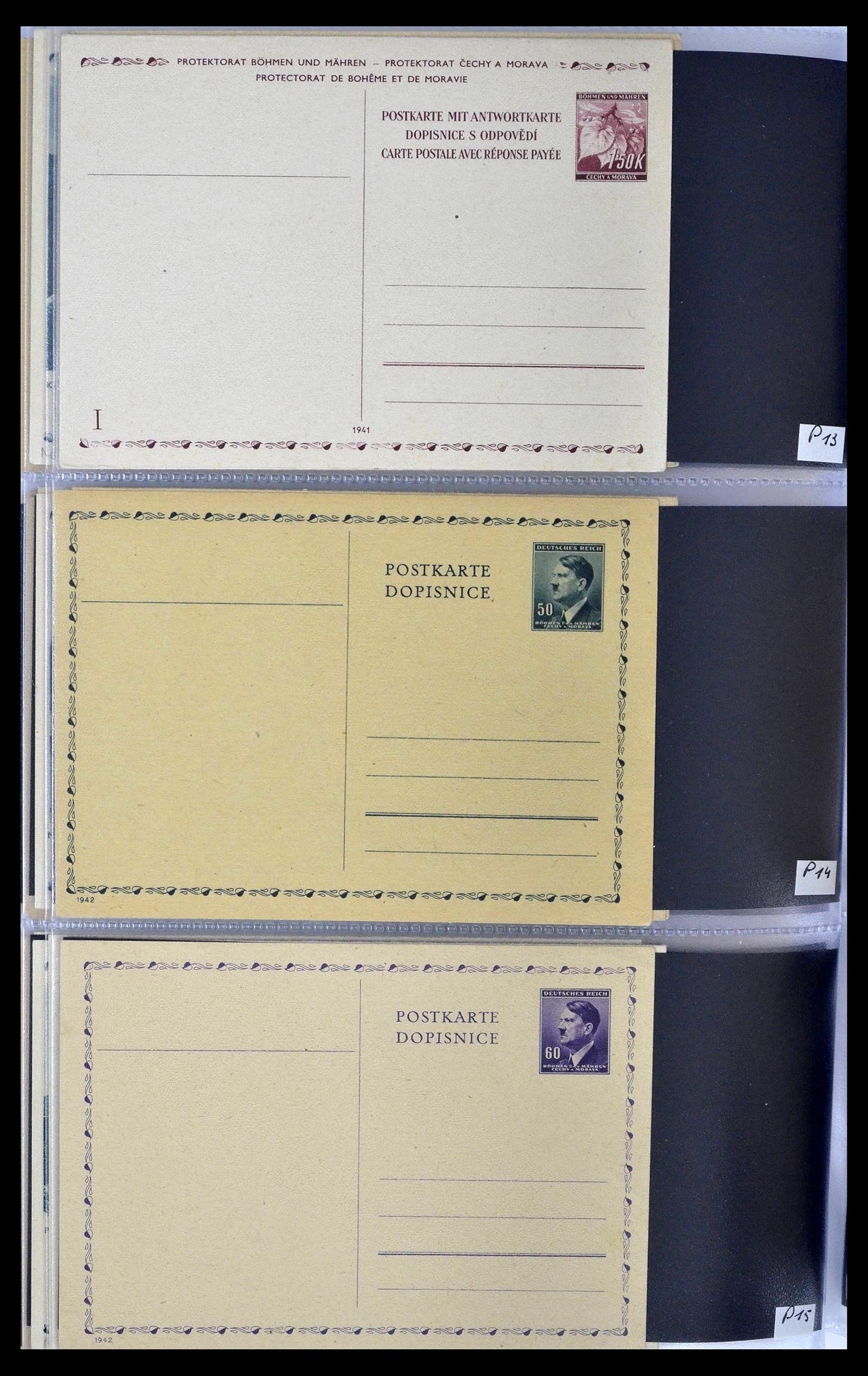 39302 0010 - Postzegelverzameling 39302 Duitse bezettingen 1939-1945.