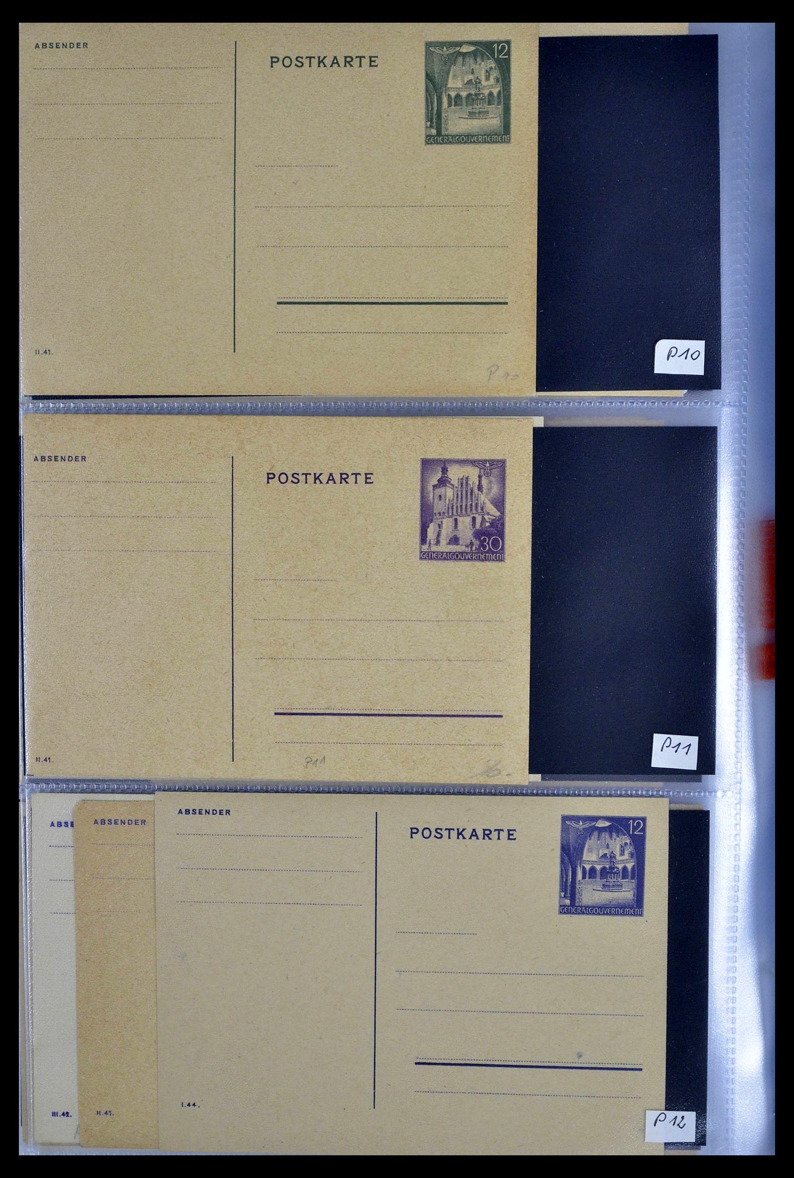 39302 0016 - Postzegelverzameling 39302 Duitse bezettingen 1939-1945.