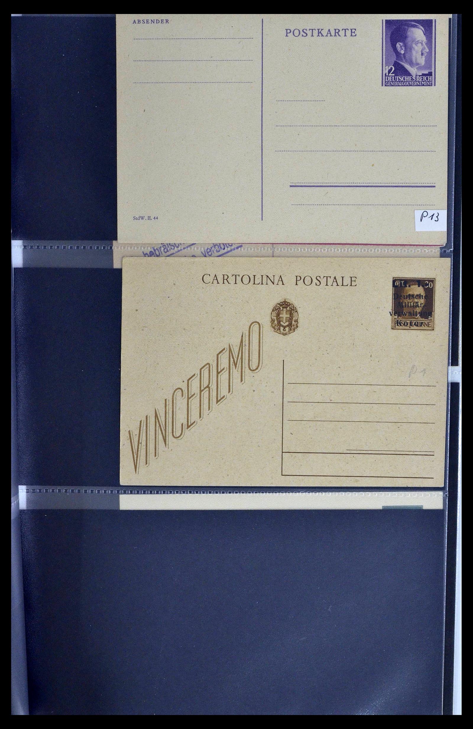 39302 0020 - Postzegelverzameling 39302 Duitse bezettingen 1939-1945.