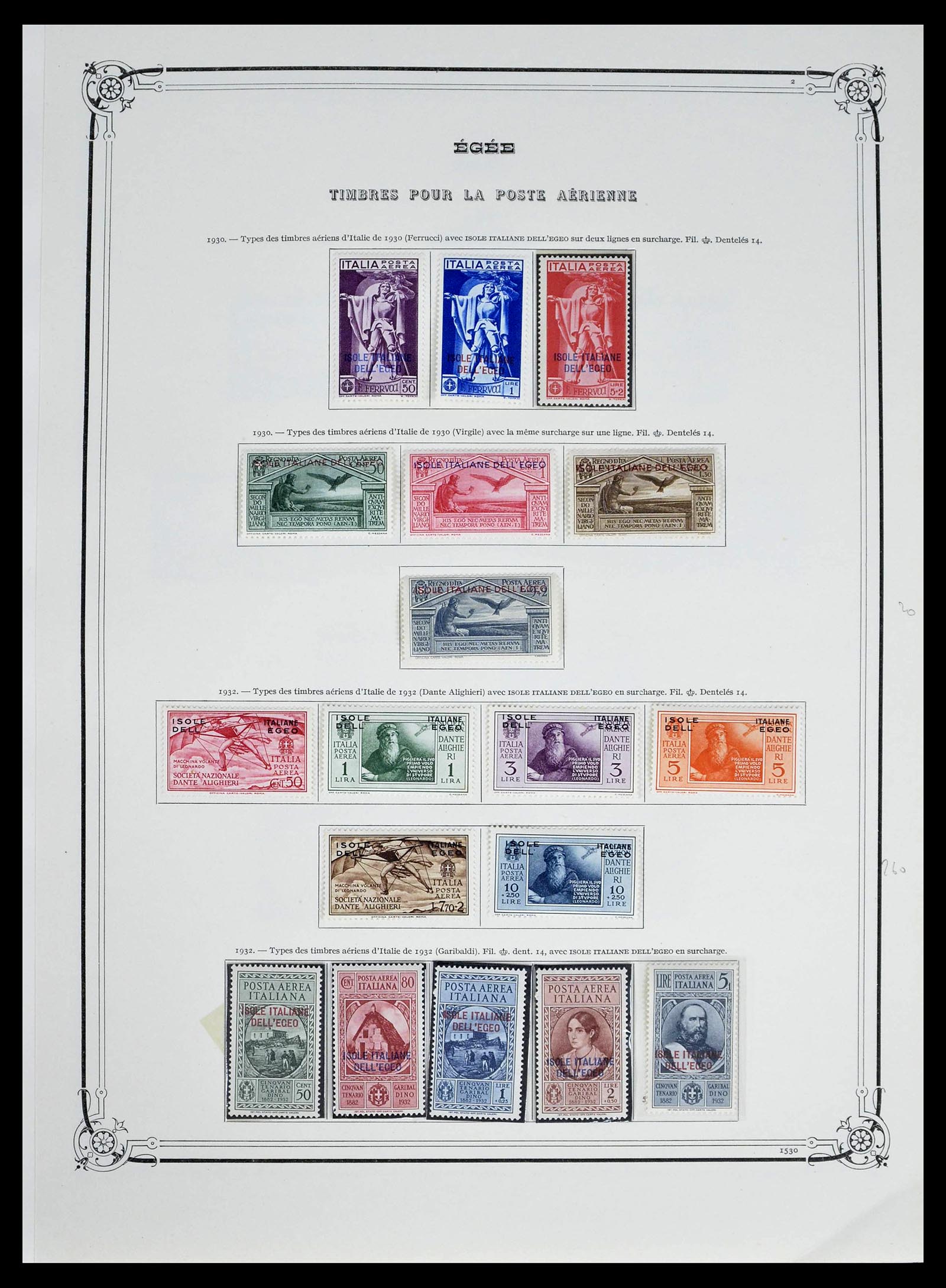 39305 0004 - Postzegelverzameling 39305 Egeïsche Eilanden 1912-1935.