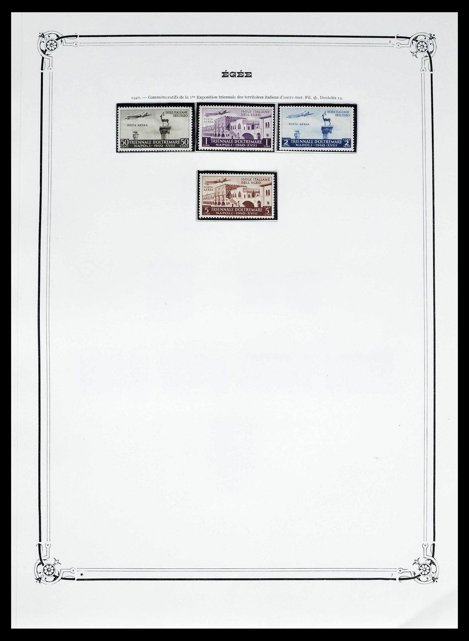 39305 0007 - Postzegelverzameling 39305 Egeïsche Eilanden 1912-1935.