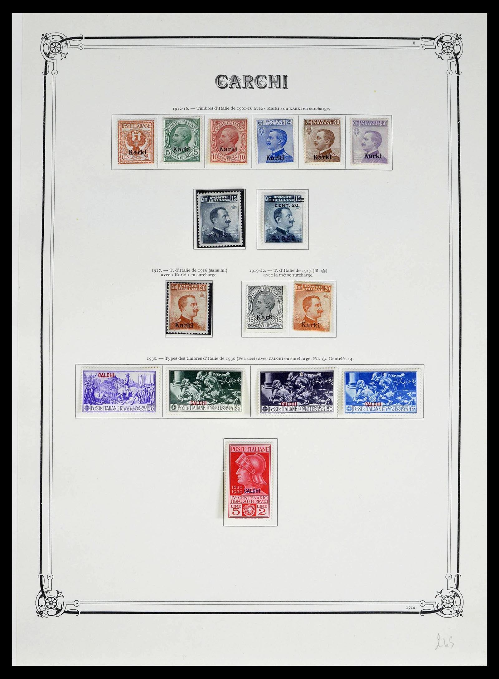 39305 0010 - Postzegelverzameling 39305 Egeïsche Eilanden 1912-1935.