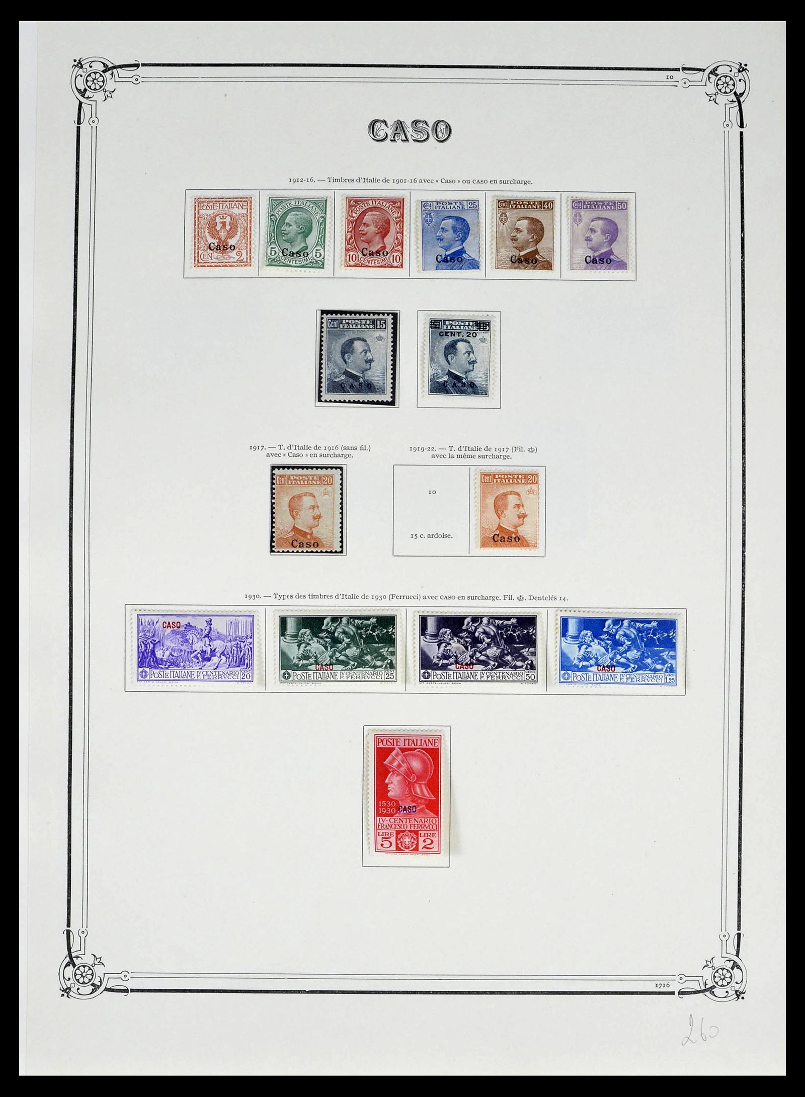 39305 0012 - Postzegelverzameling 39305 Egeïsche Eilanden 1912-1935.