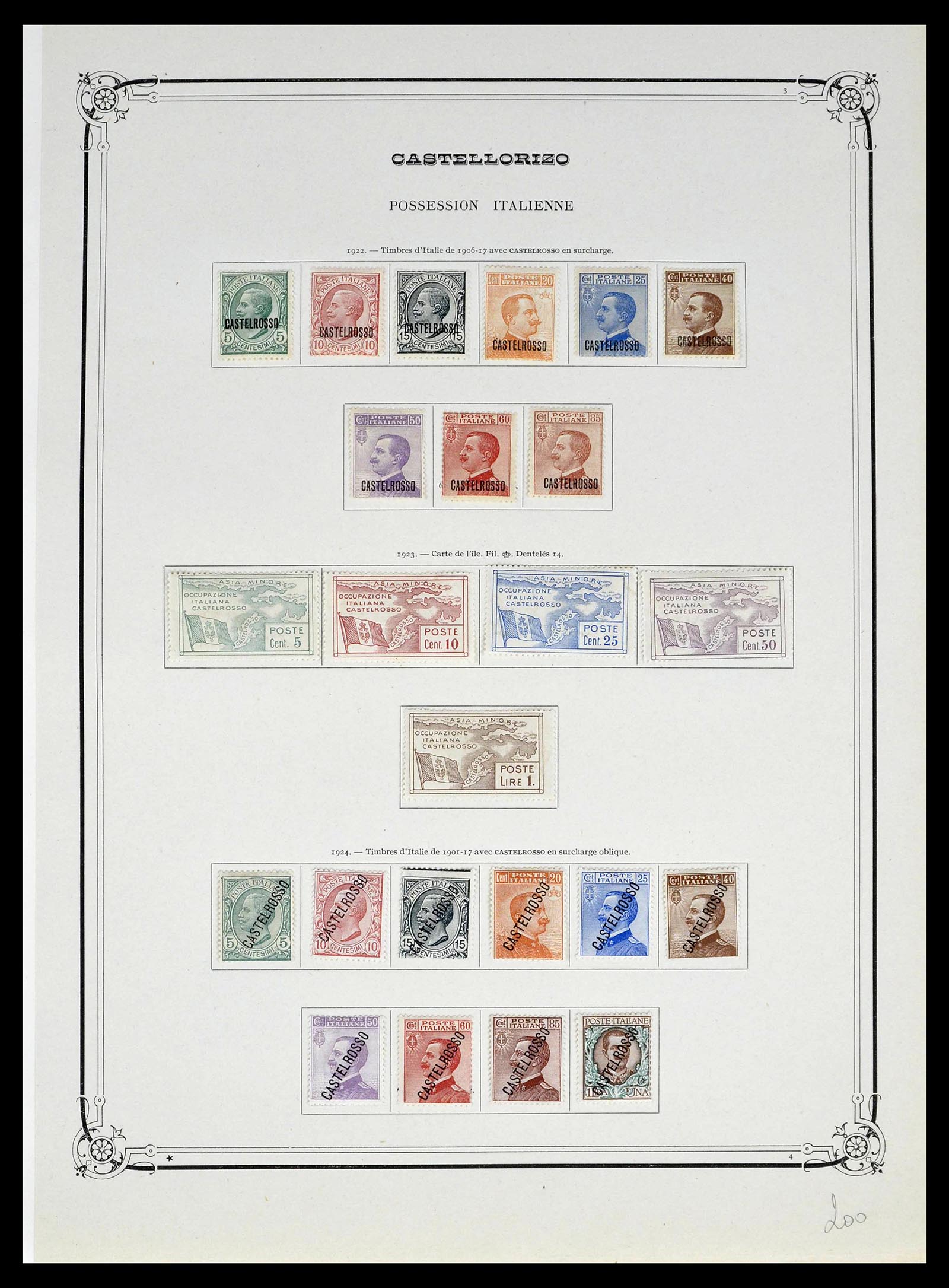 39305 0014 - Postzegelverzameling 39305 Egeïsche Eilanden 1912-1935.