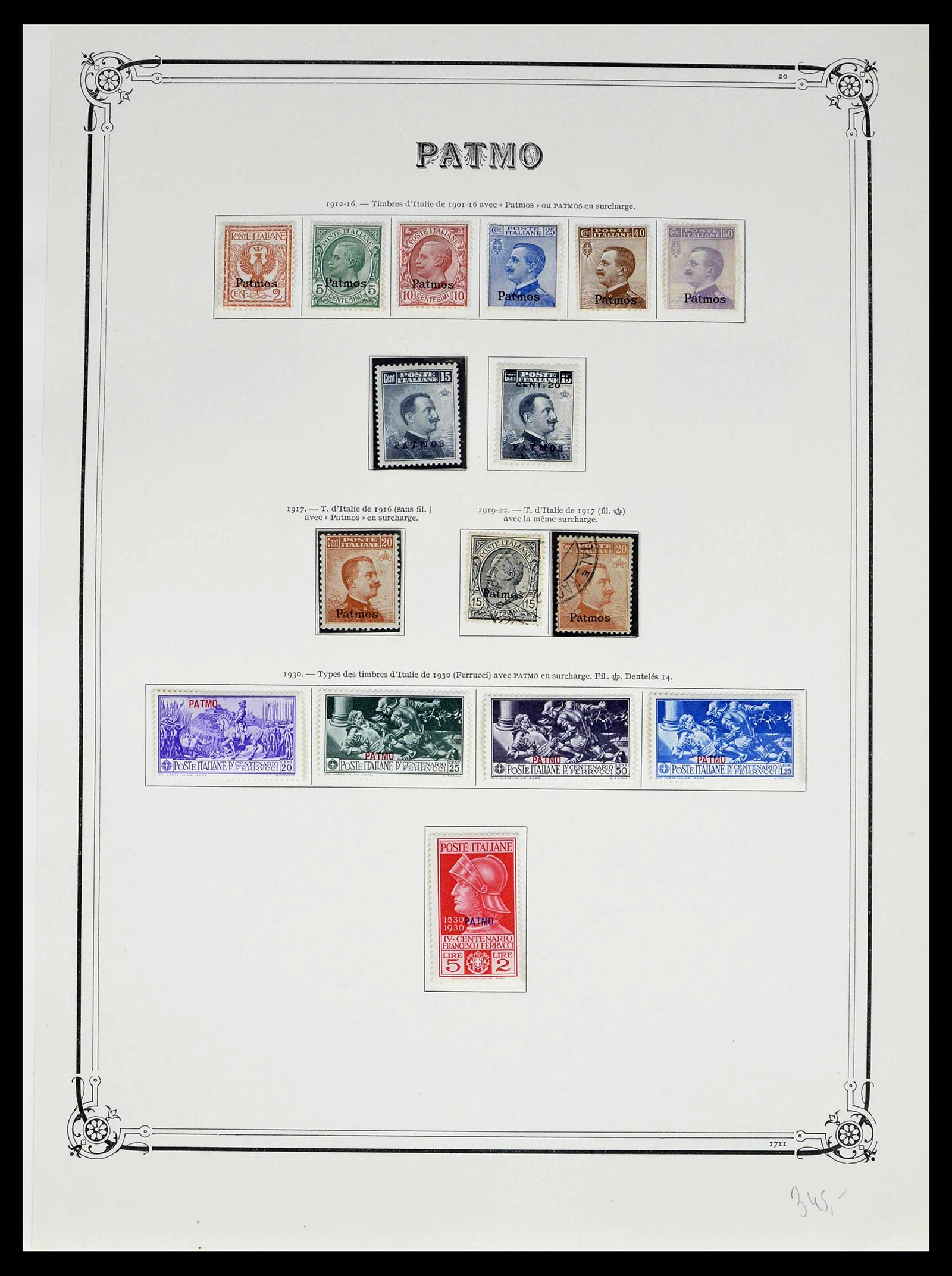 39305 0024 - Stamp collection 39305 Aegean Islands 1912-1935.