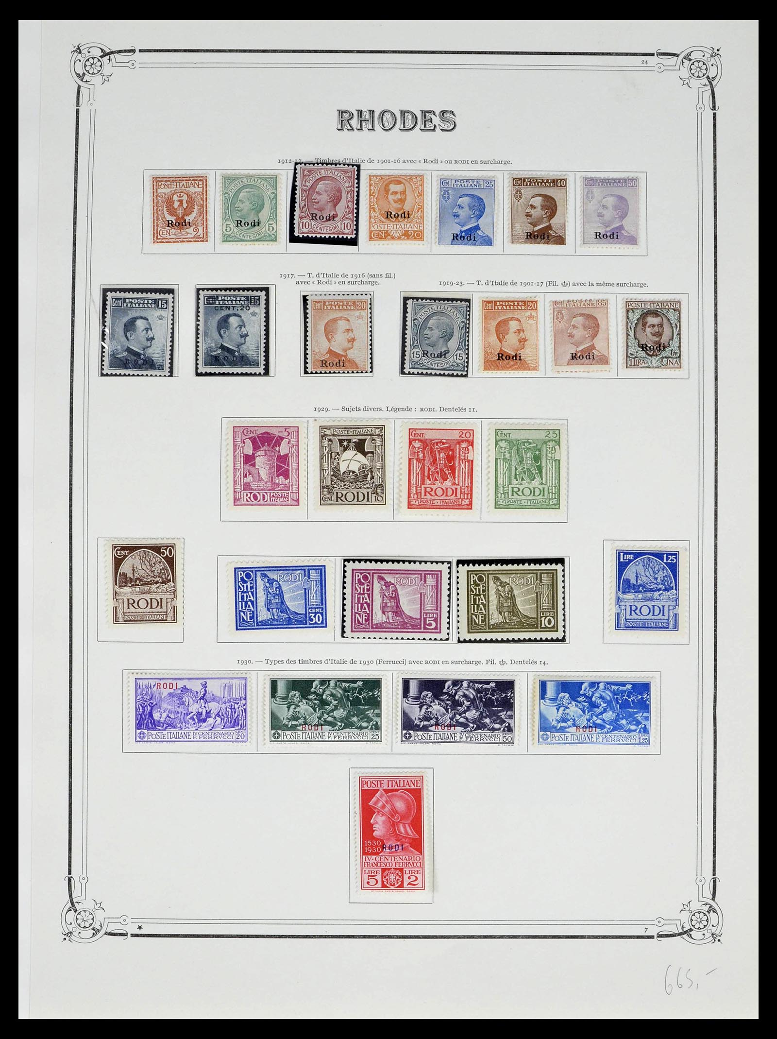 39305 0028 - Postzegelverzameling 39305 Egeïsche Eilanden 1912-1935.